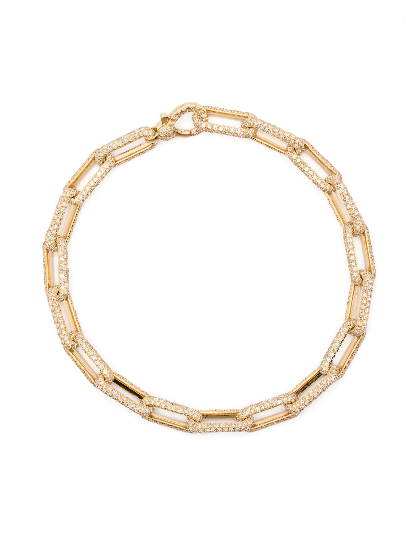 18CT yellow gold diamonds bracelet