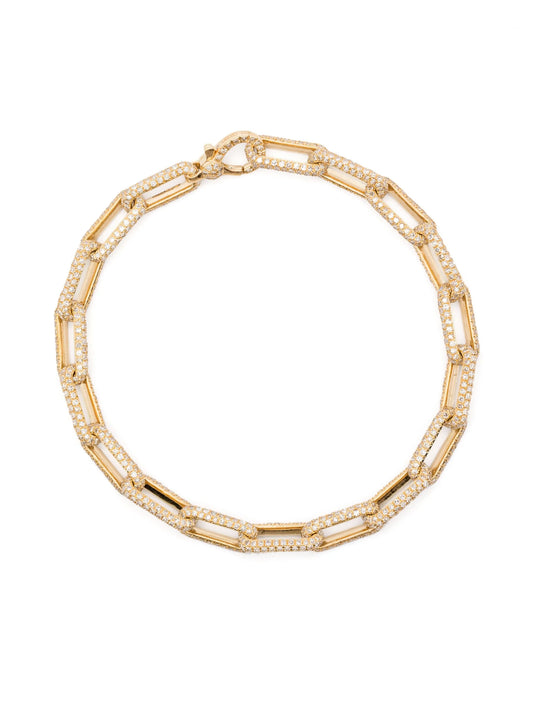 18CT yellow gold diamonds bracelet