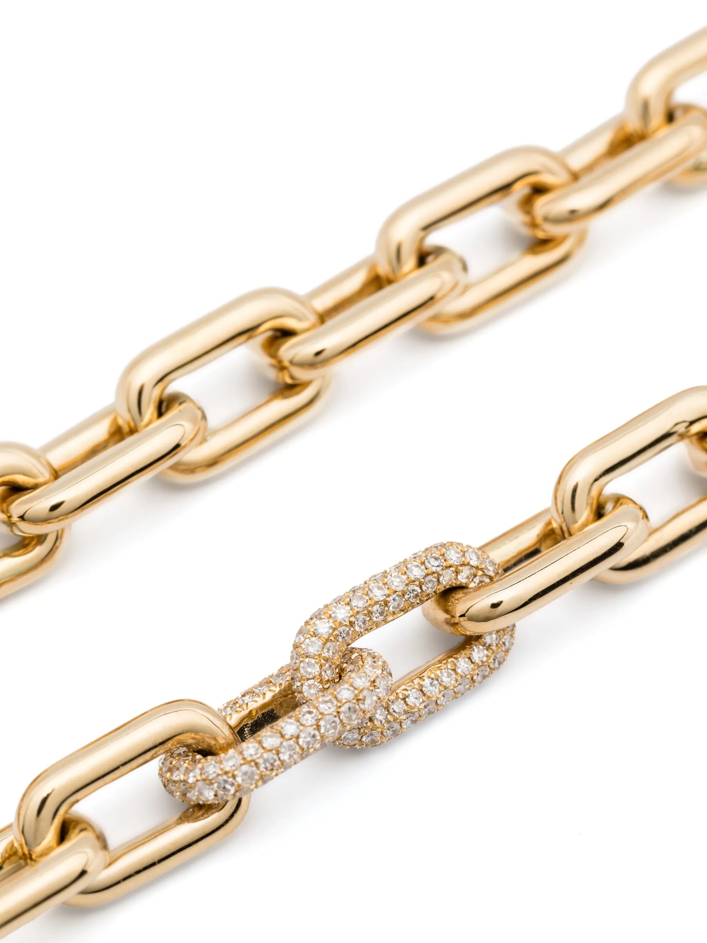 18CT yellow gold chain diamond necklace
