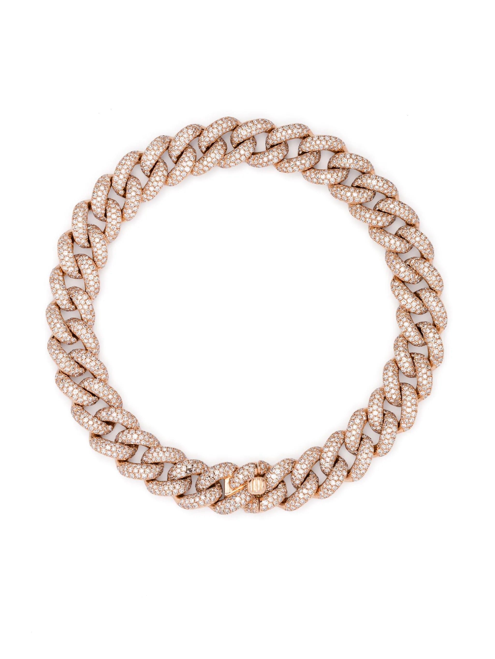 18CT rose gold essential diamond bracelet