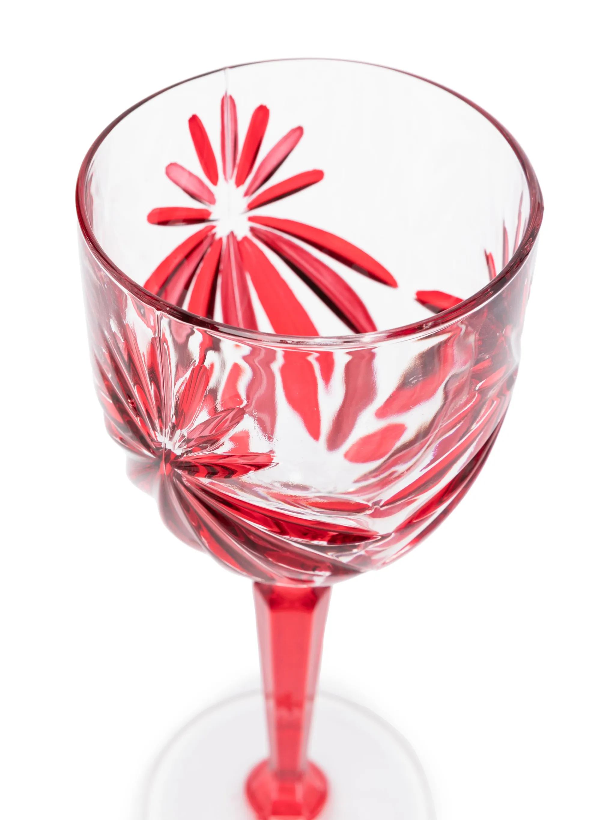 Stars crystal wine glasses set (set of four)