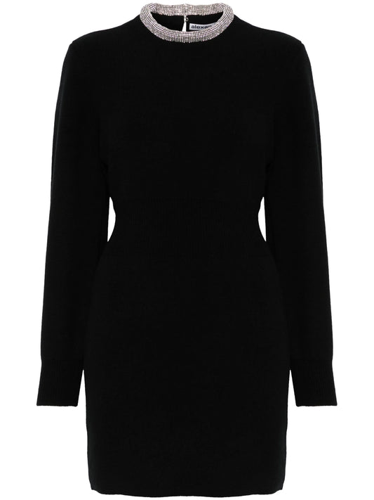 crystal-embellished mini dress