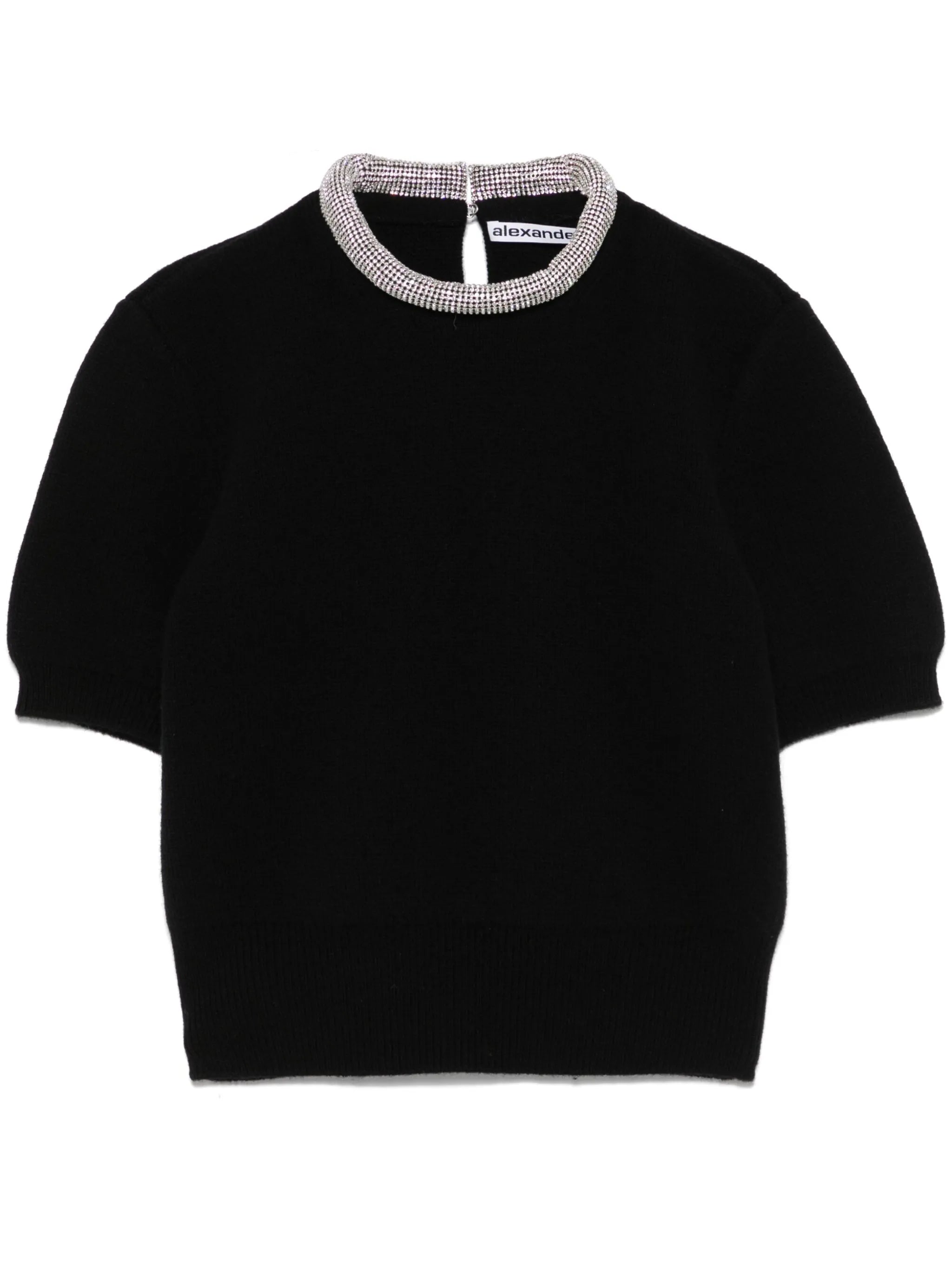 crystal-embellished T-shirt