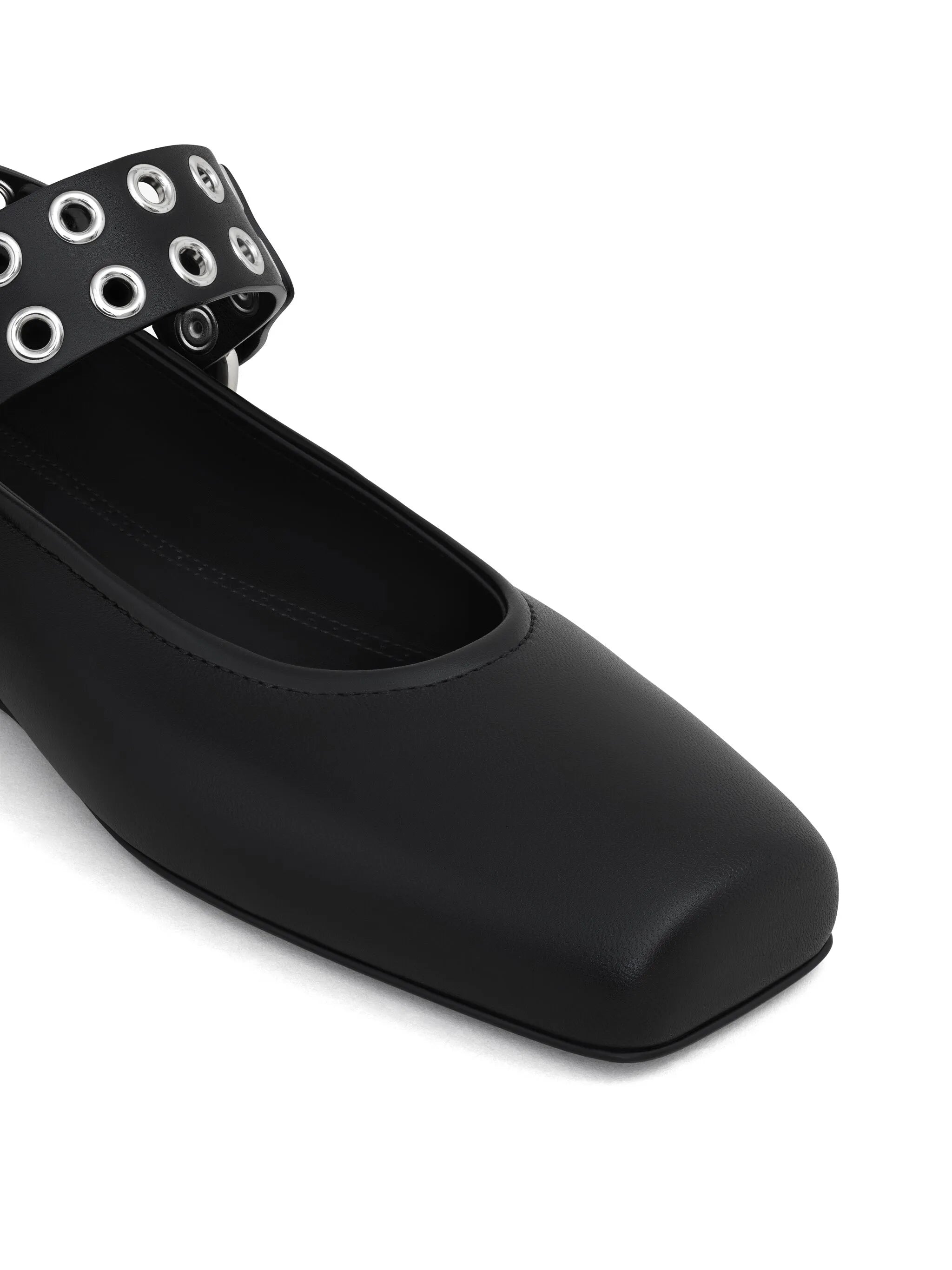 Square ballet flats