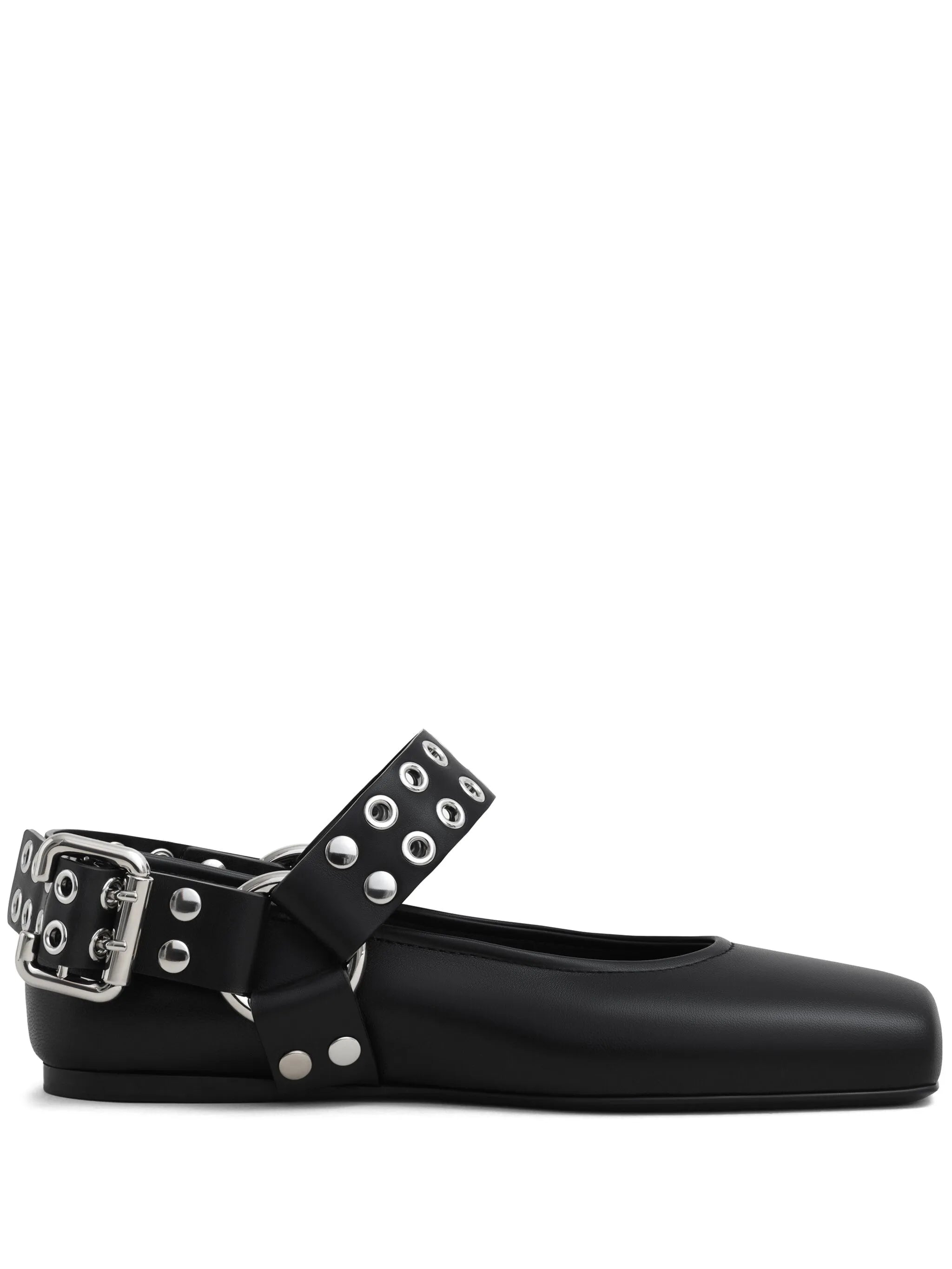 Square ballet flats