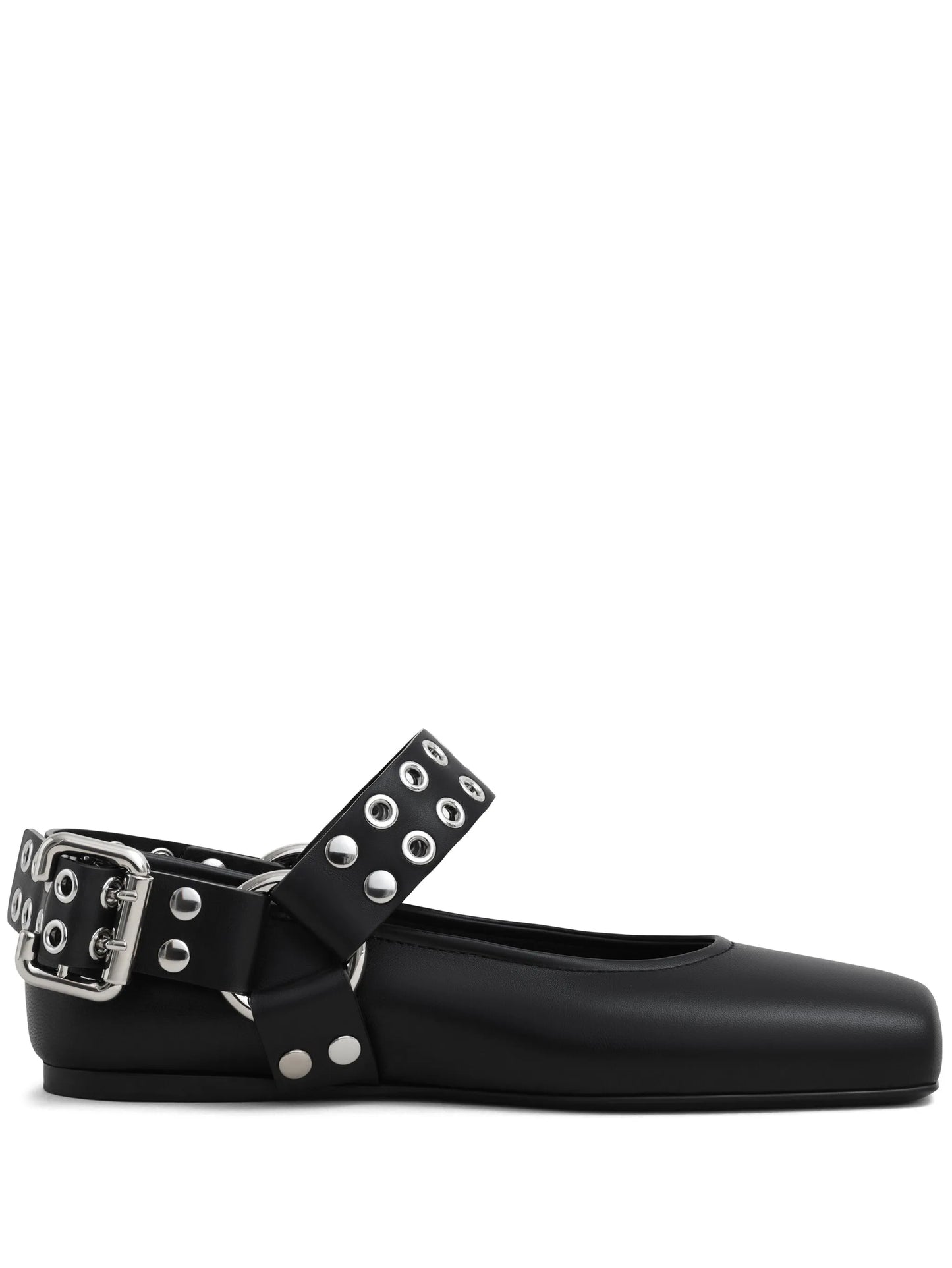 Square ballet flats