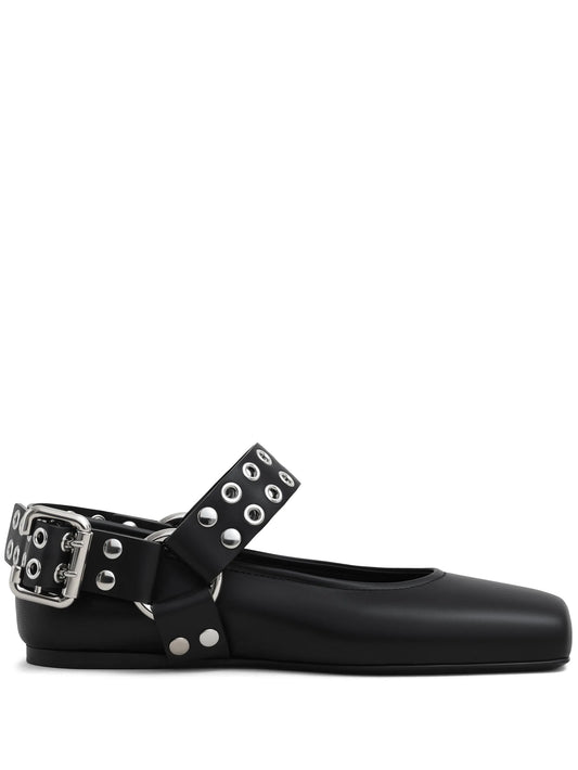 Square ballet flats