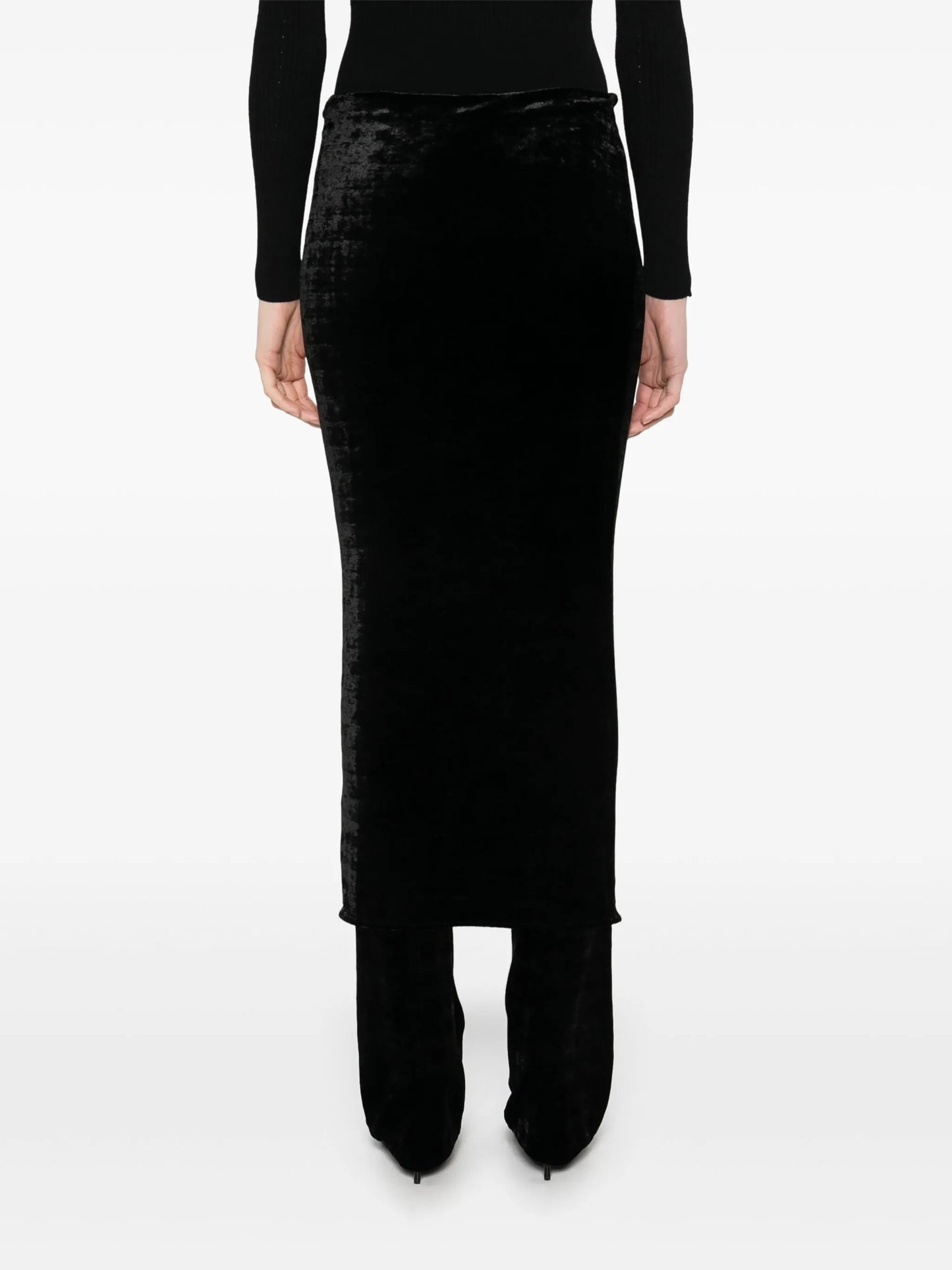textured skirt trousers