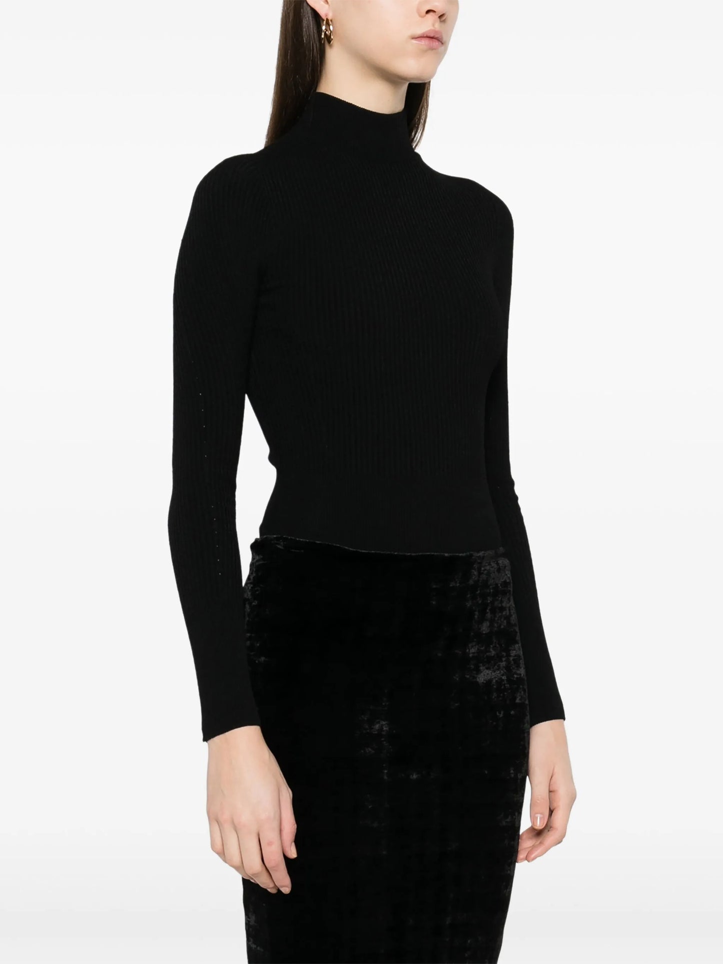 high-neck bodysuit