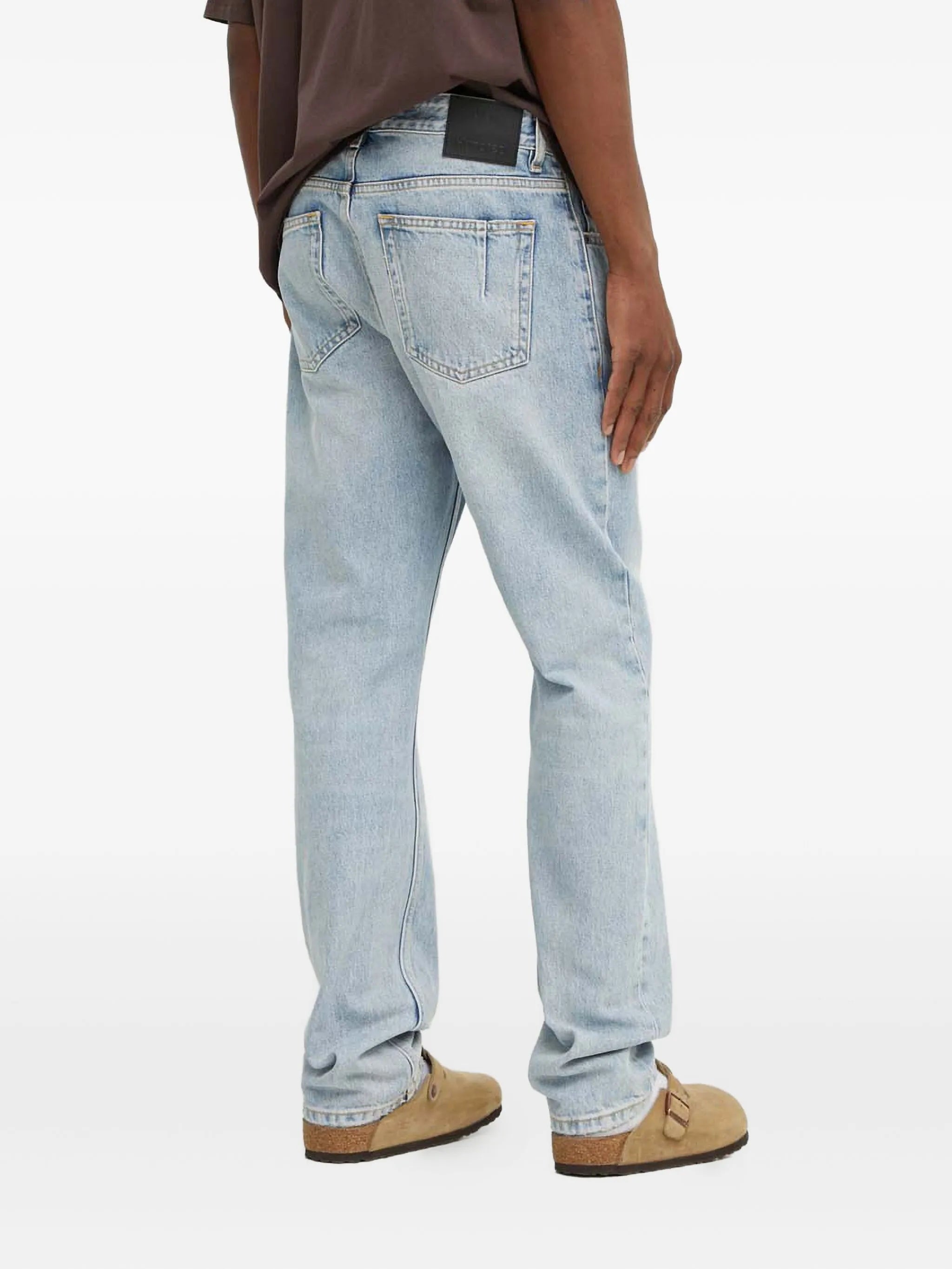 pockets button denim