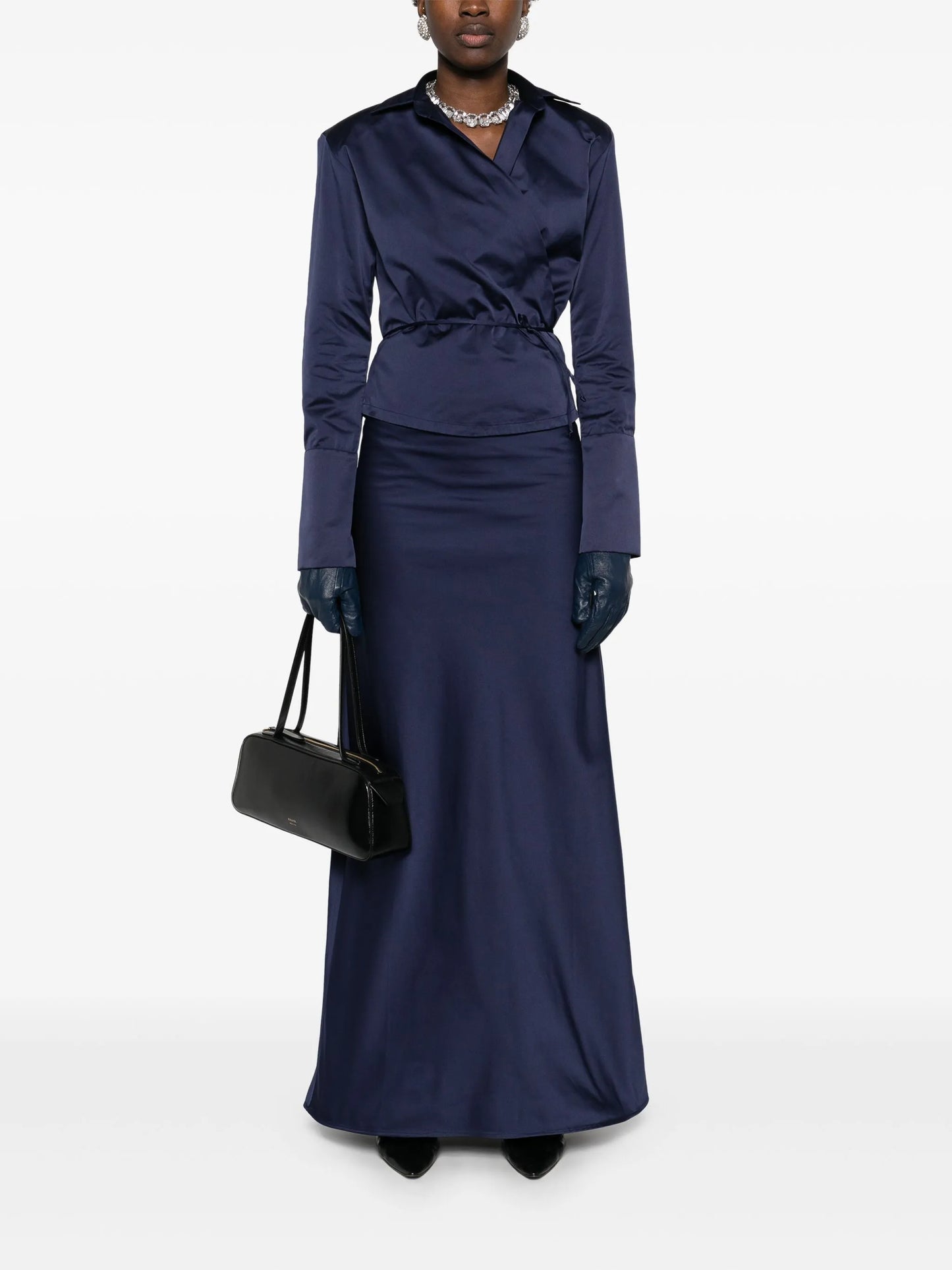 x Gieves  Hawkes Belmont maxi skirt