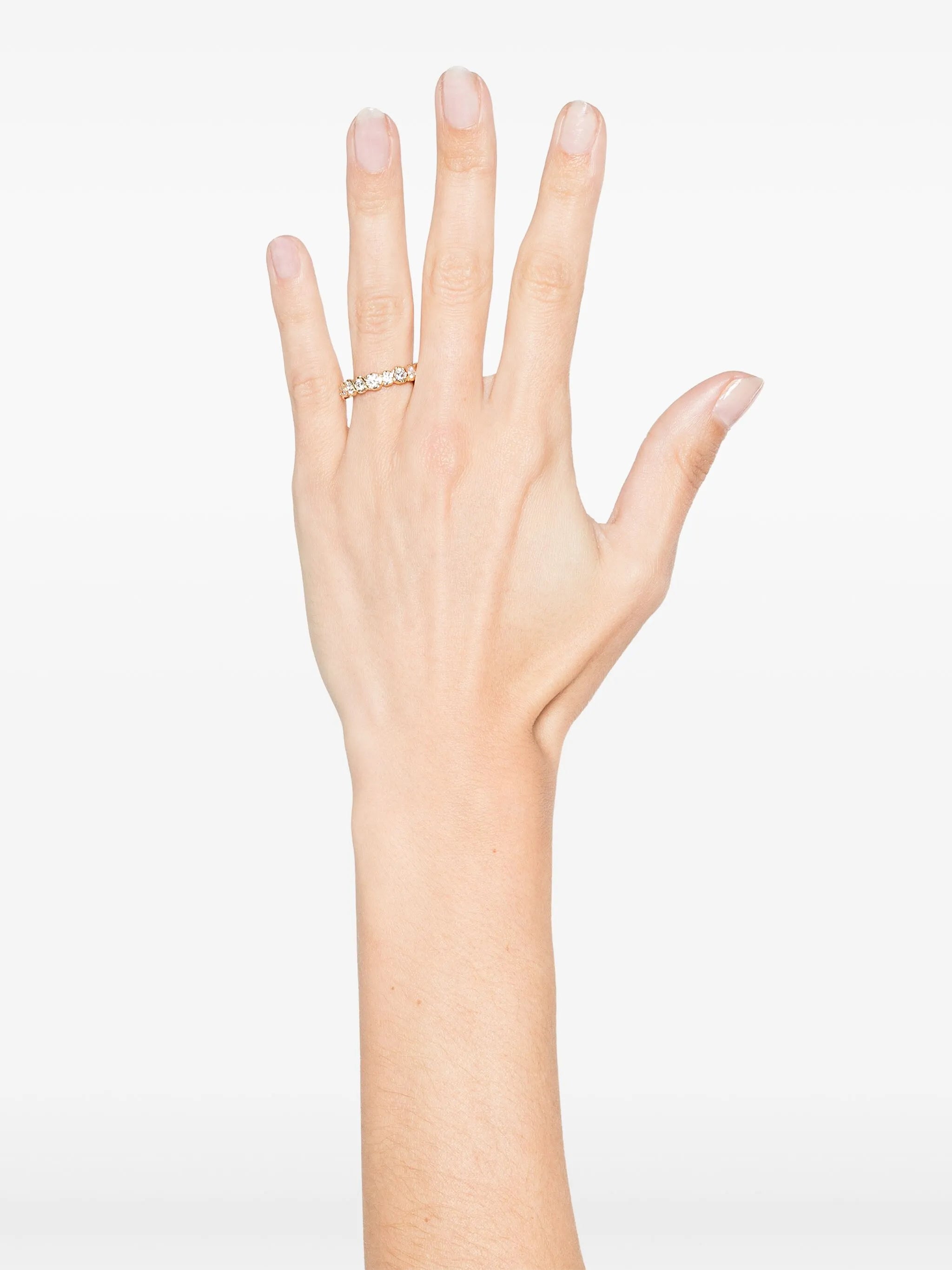 14CT yellow gold medium Alfa diamond ring