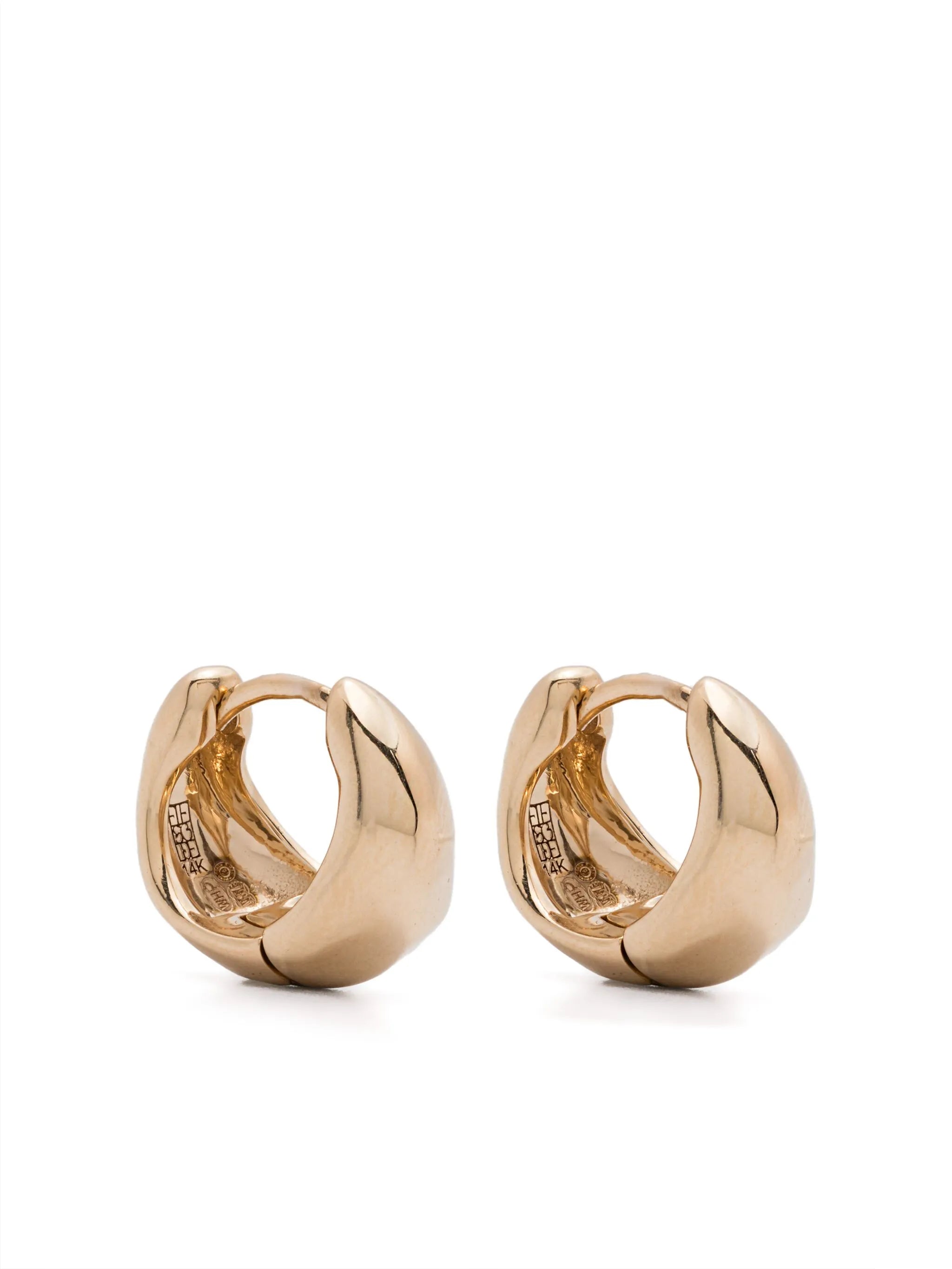 14K yellow gold My Ray small hoop earrings