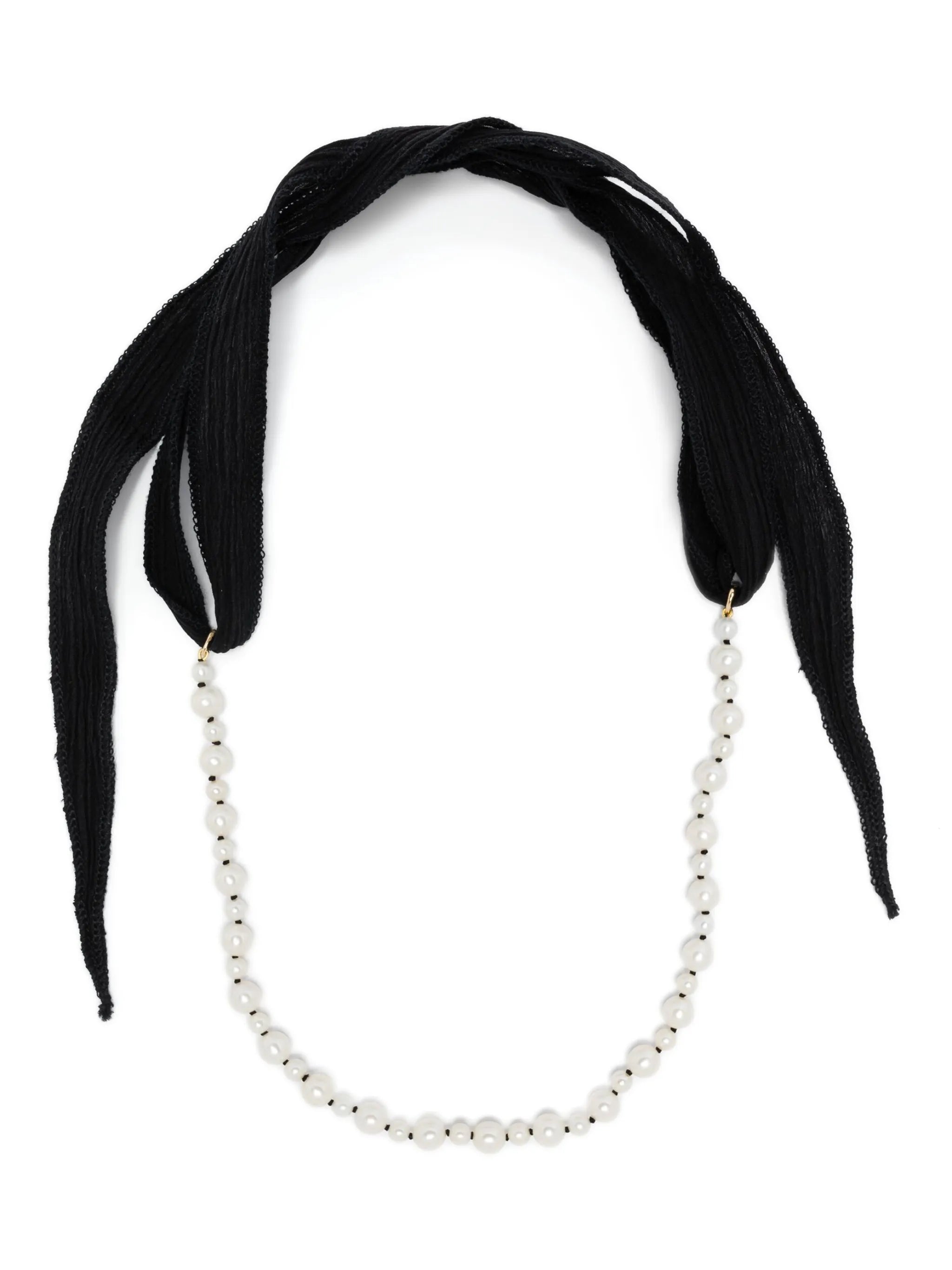 14kt yellow gold pearl necklace