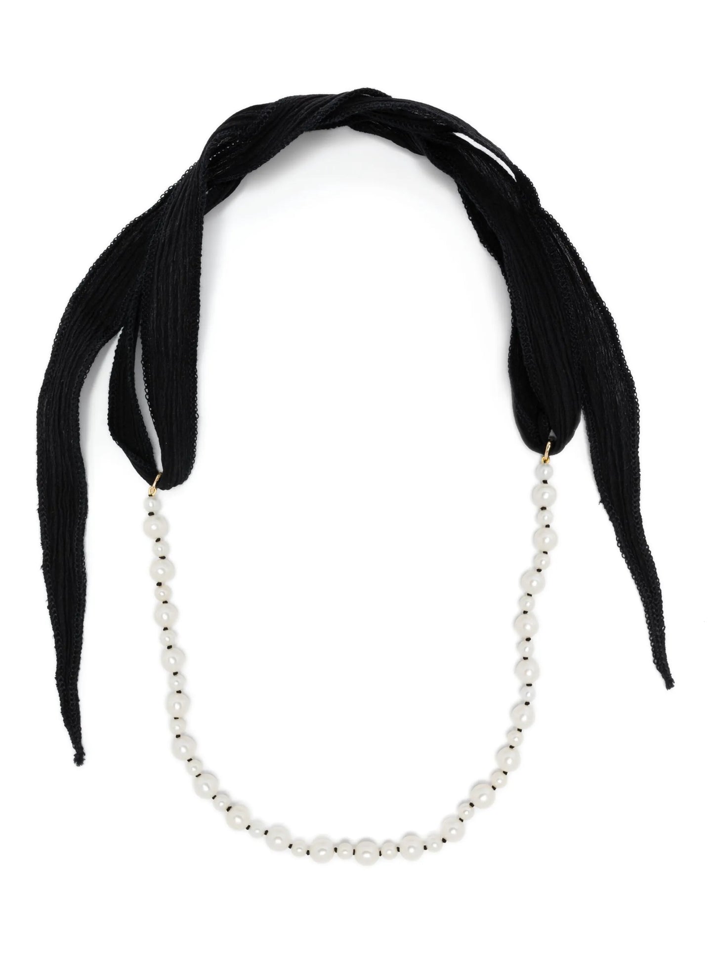 14kt yellow gold pearl necklace