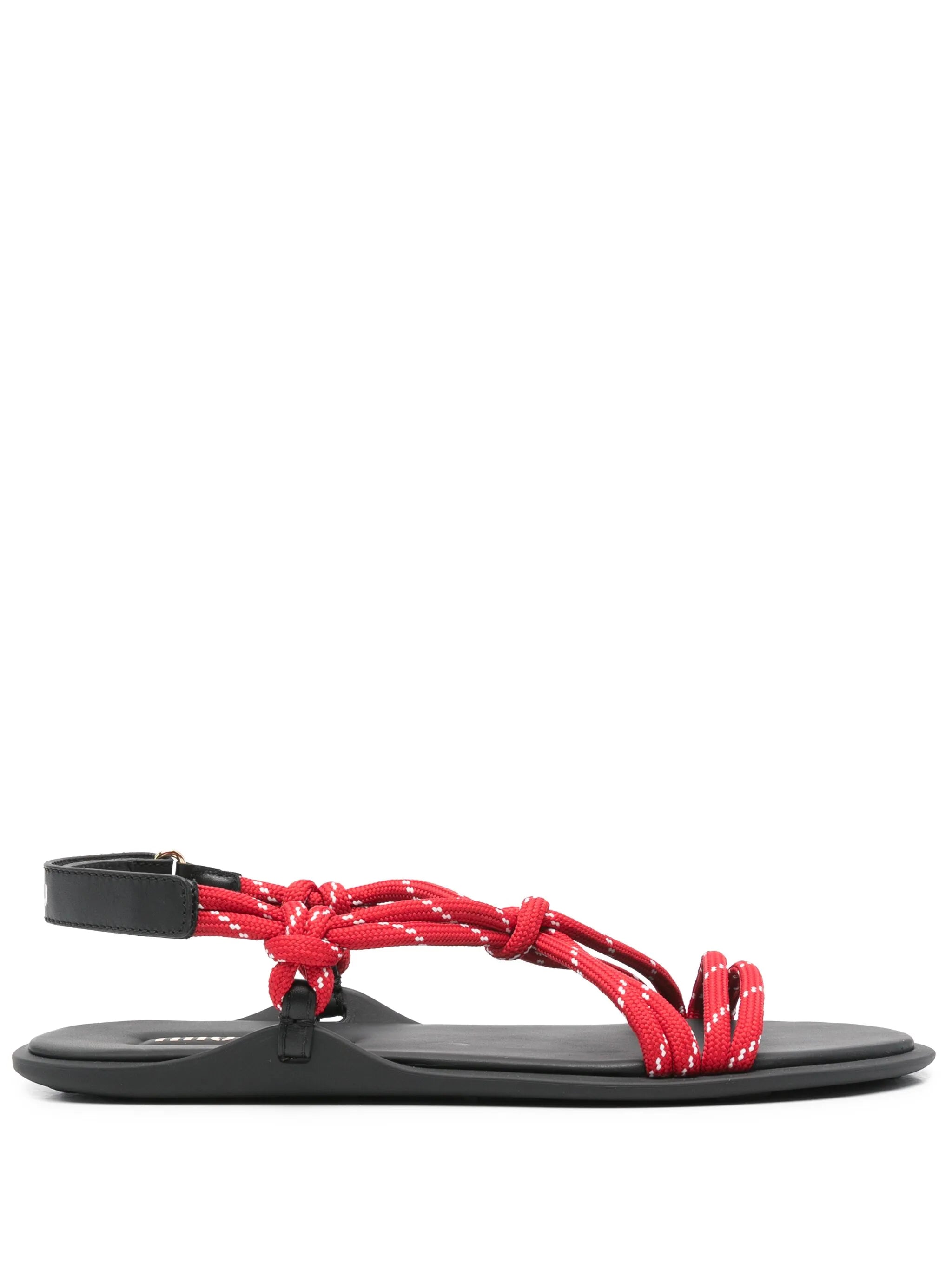 Riviere cord leather sandals