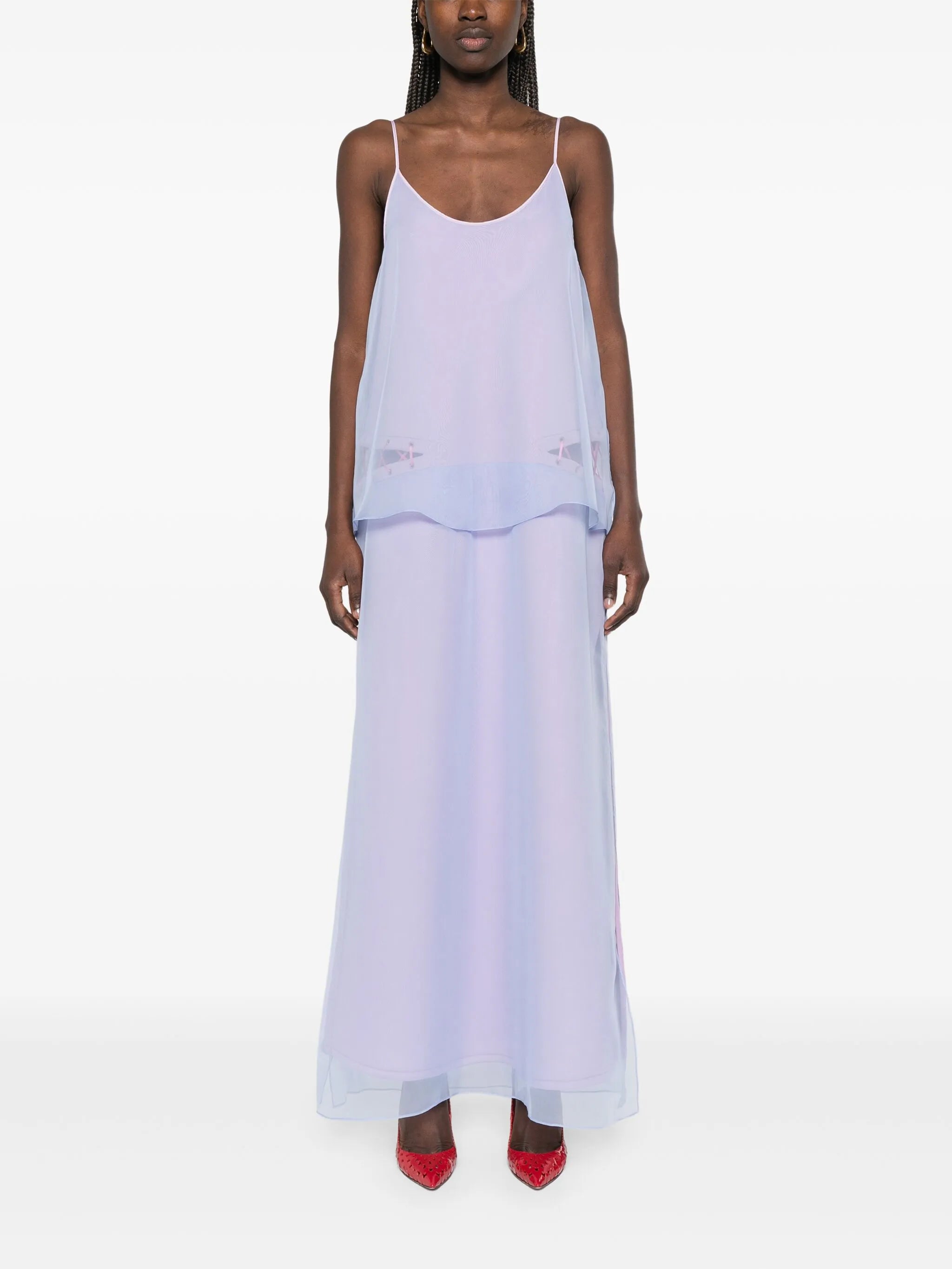 layered maxi dress