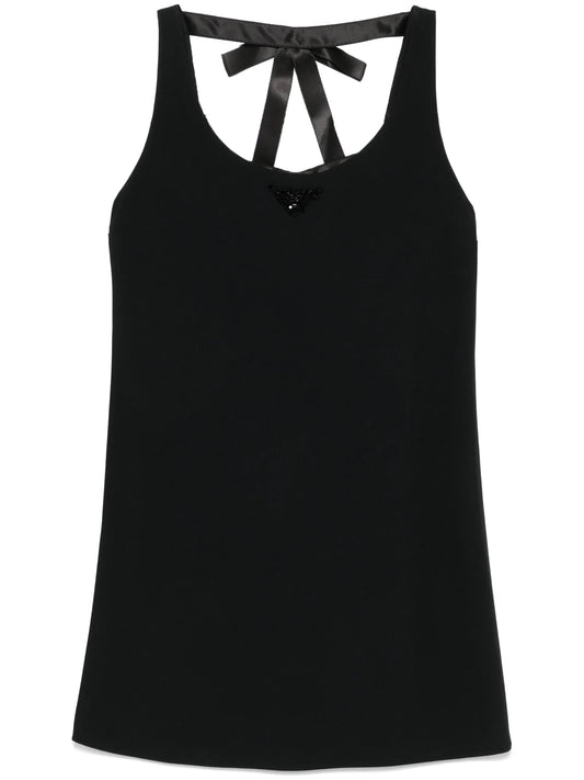 triangle-logo mini dress