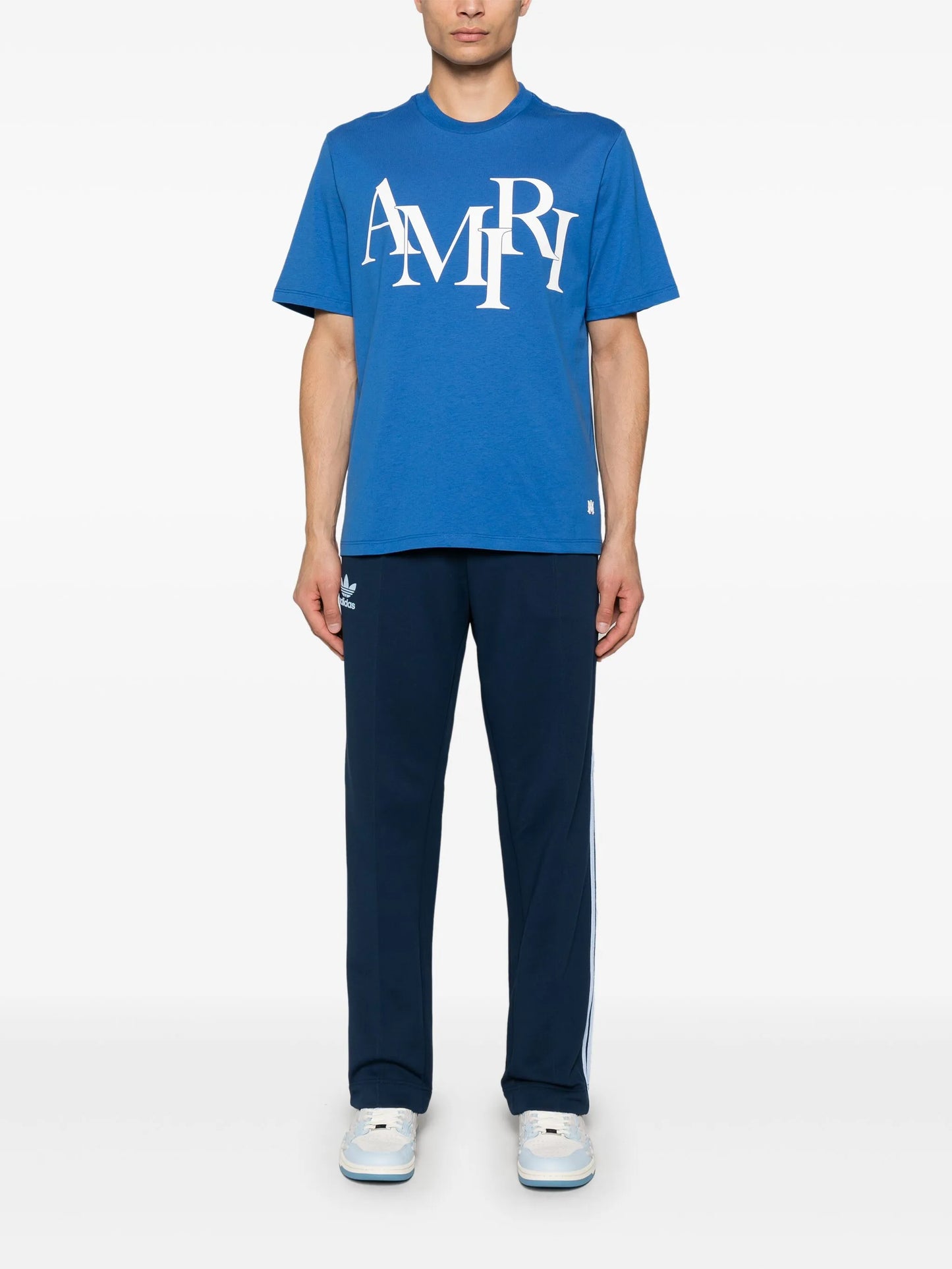 staggered-logo T-shirt