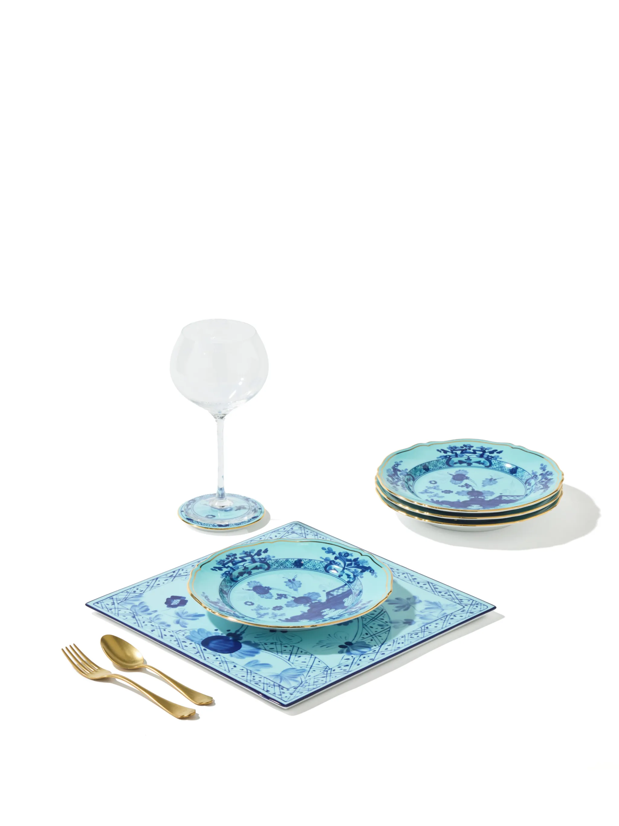 Oriente Italiano Tesori Iris dessert plates