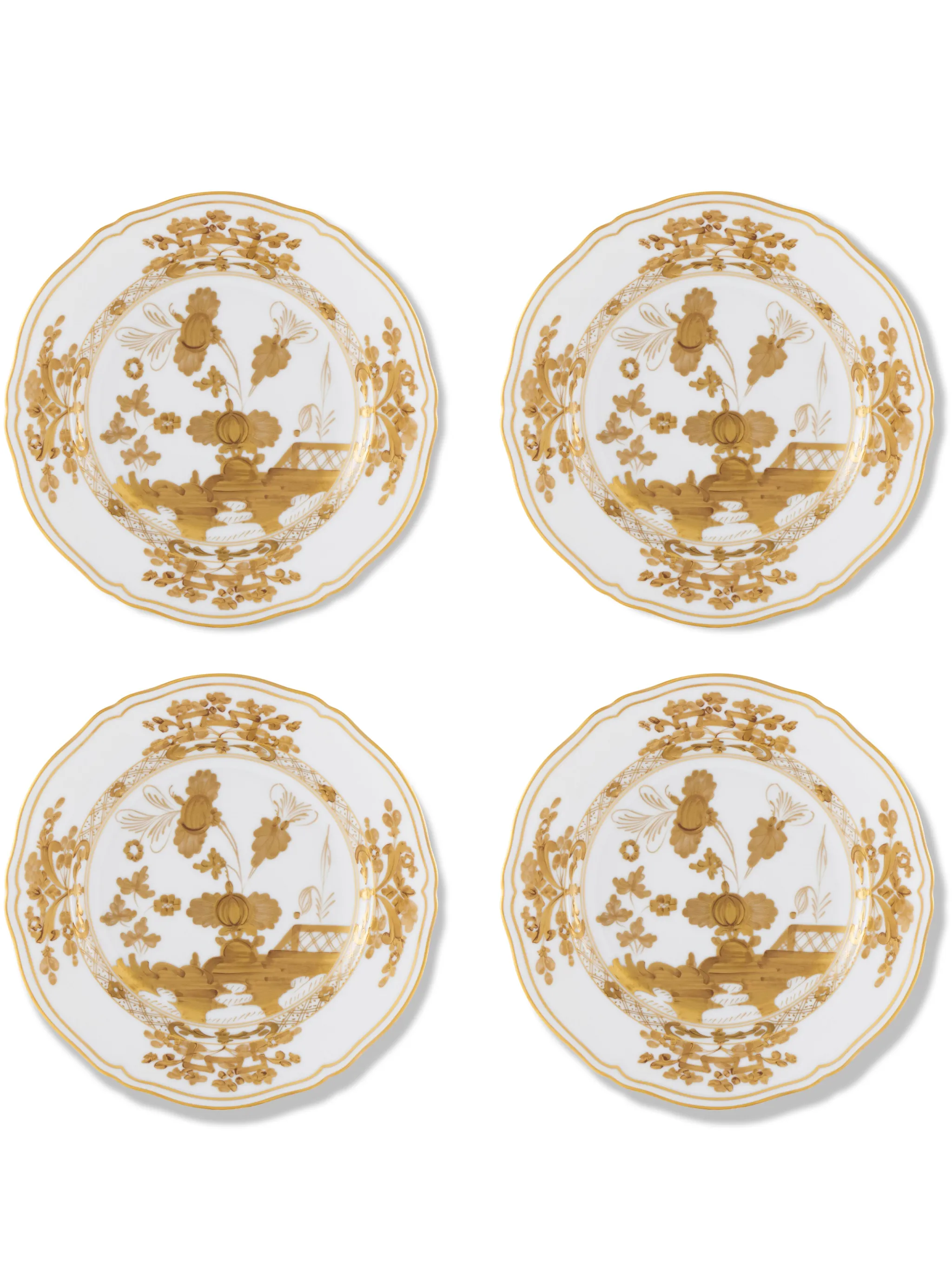 Oriente Italiano Tesori Aurum dessert plates