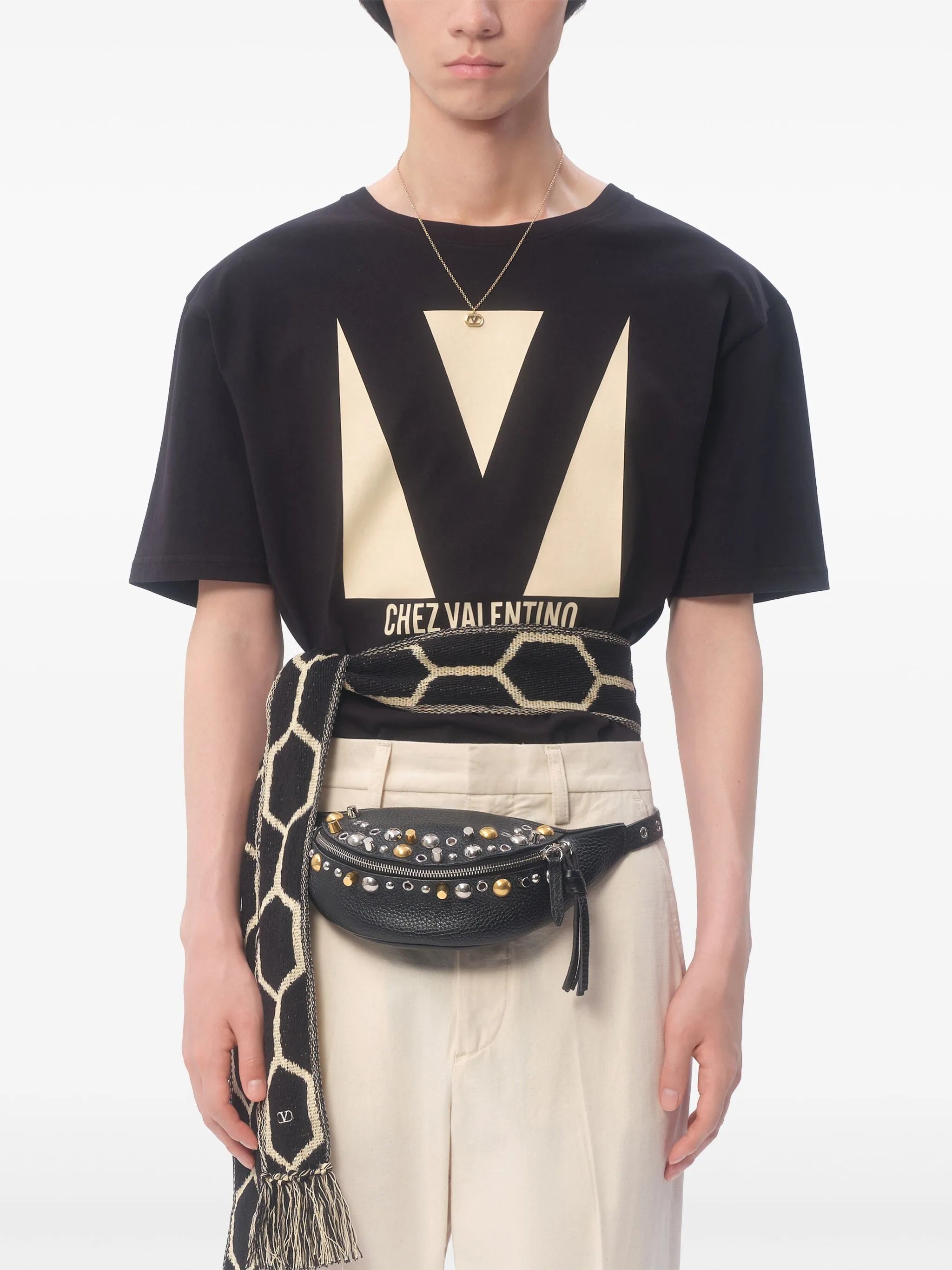 Chez-print T-shirt