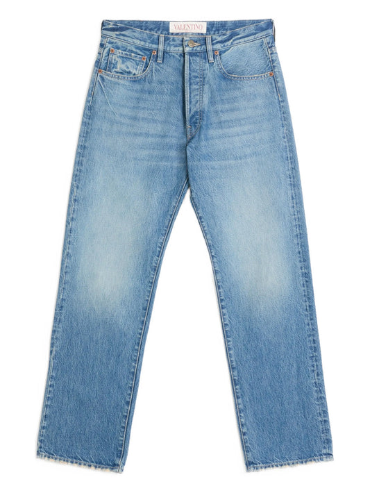 logo-patch jeans