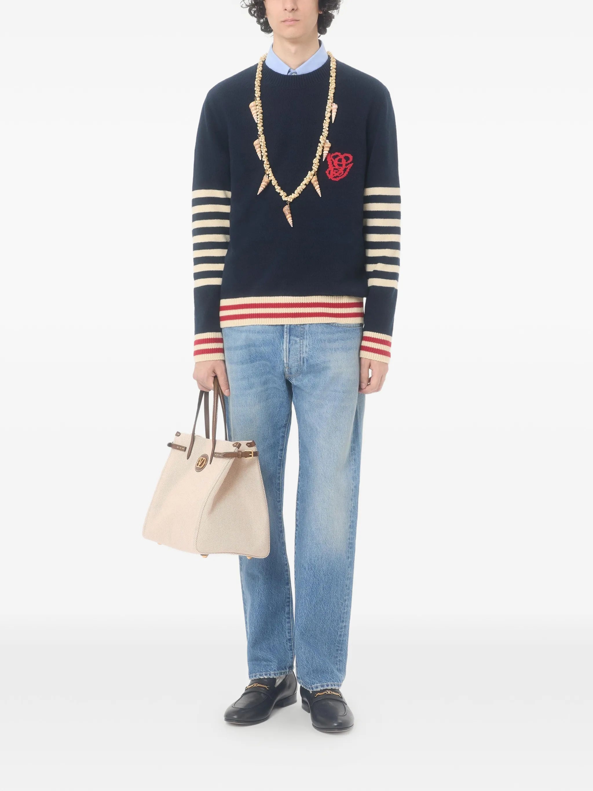 logo-patch jeans