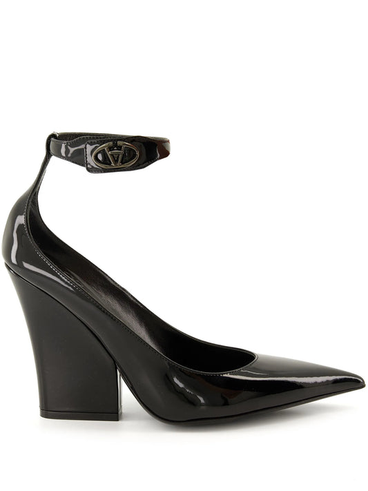 105mm ankle-strap pumps