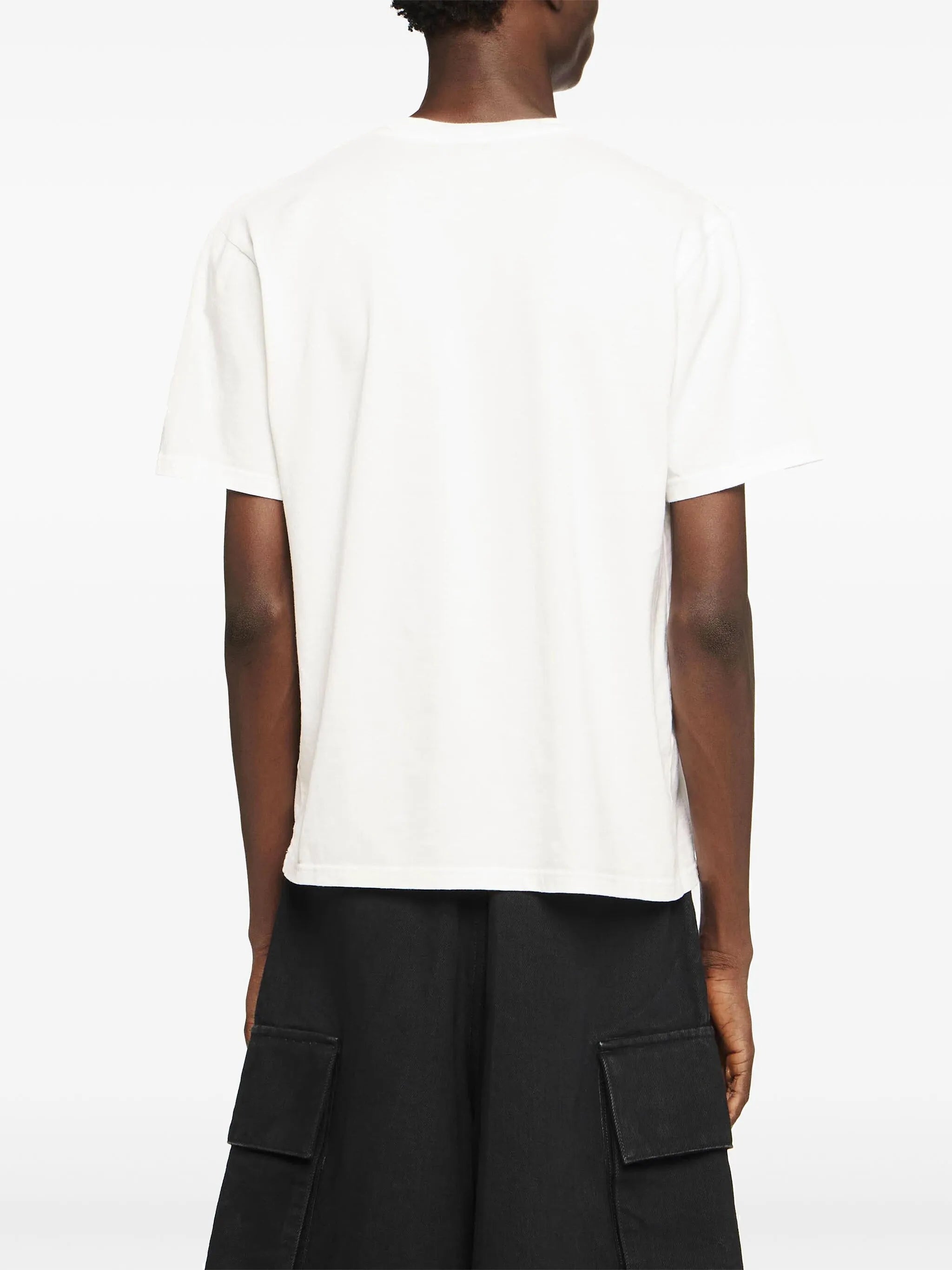 Anchor-embroidered T-shirt