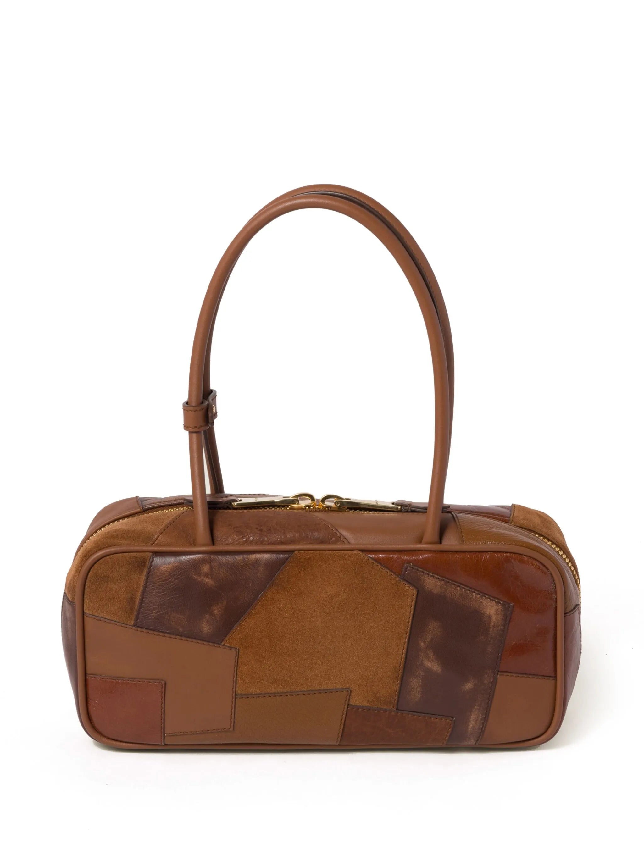 Beau leather patchwork bag