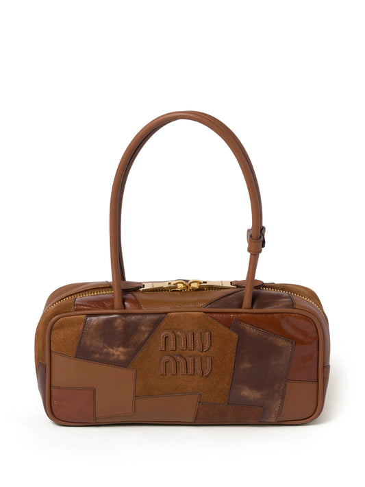 Beau leather patchwork tote bag