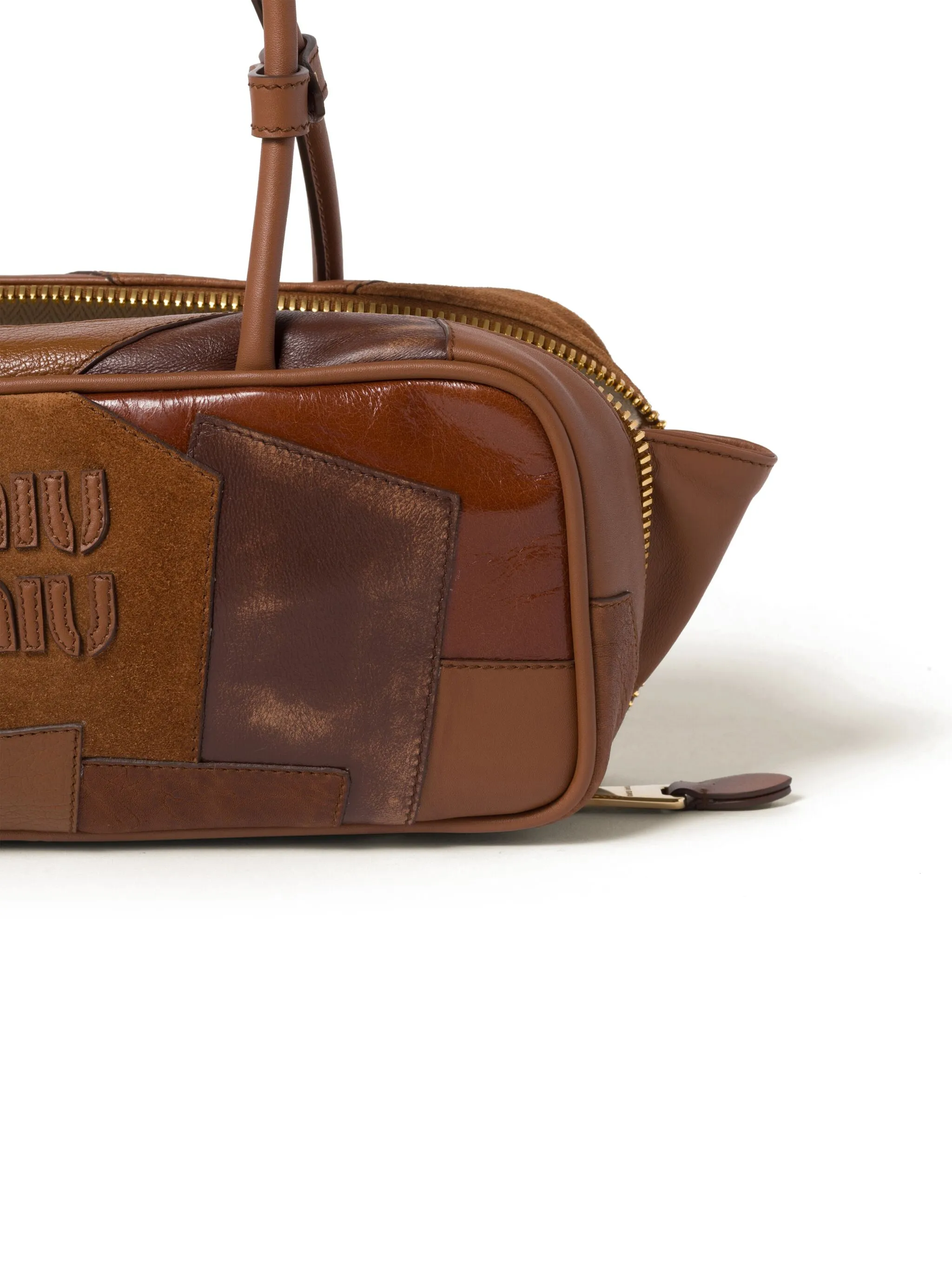 Beau leather patchwork bag