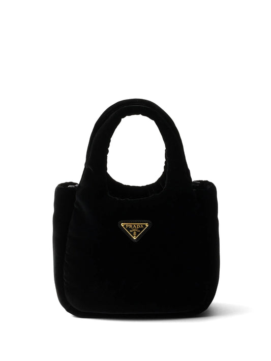 mini padded velvet mini bag