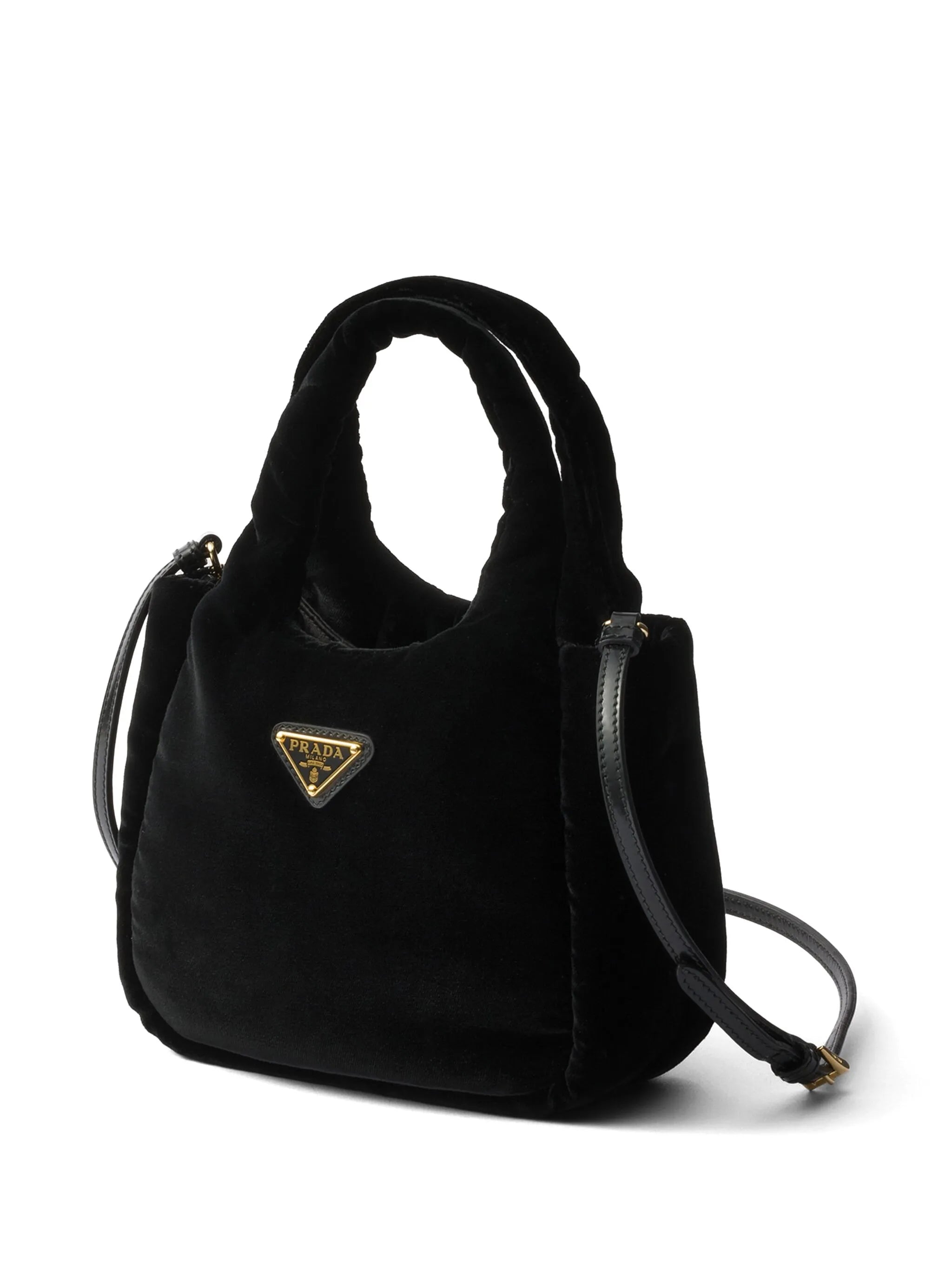 mini padded velvet mini bag