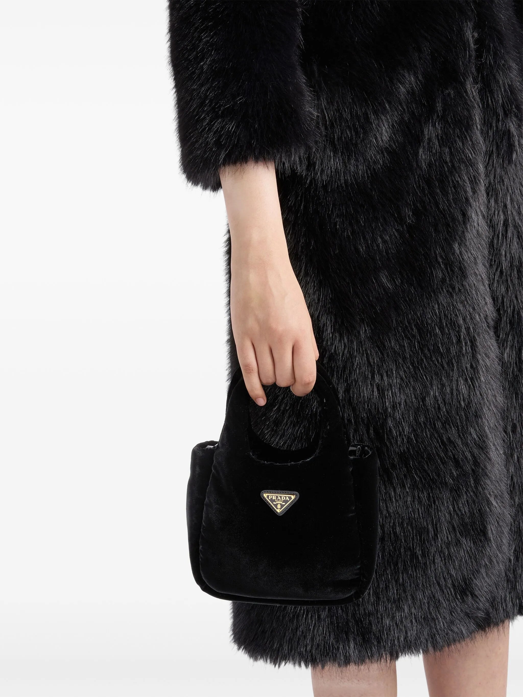 mini padded velvet mini bag
