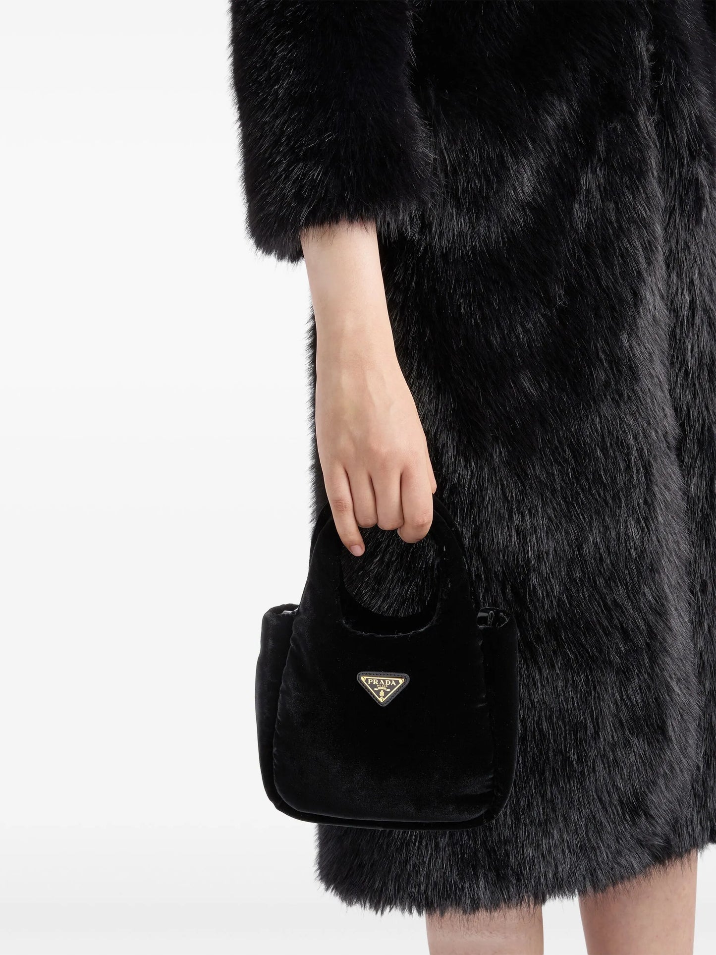mini padded velvet mini bag
