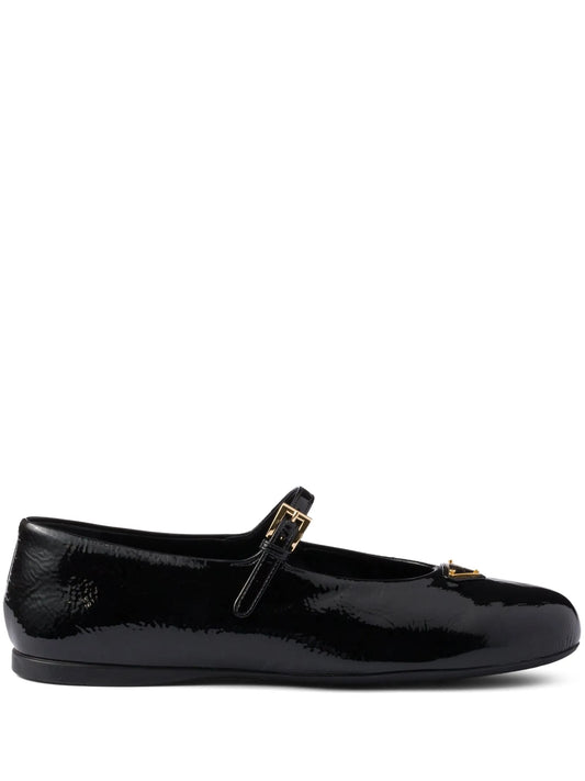 leather ballet flats
