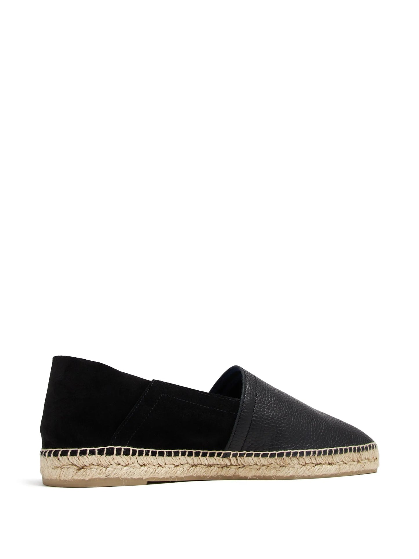 suede panel flat shoes