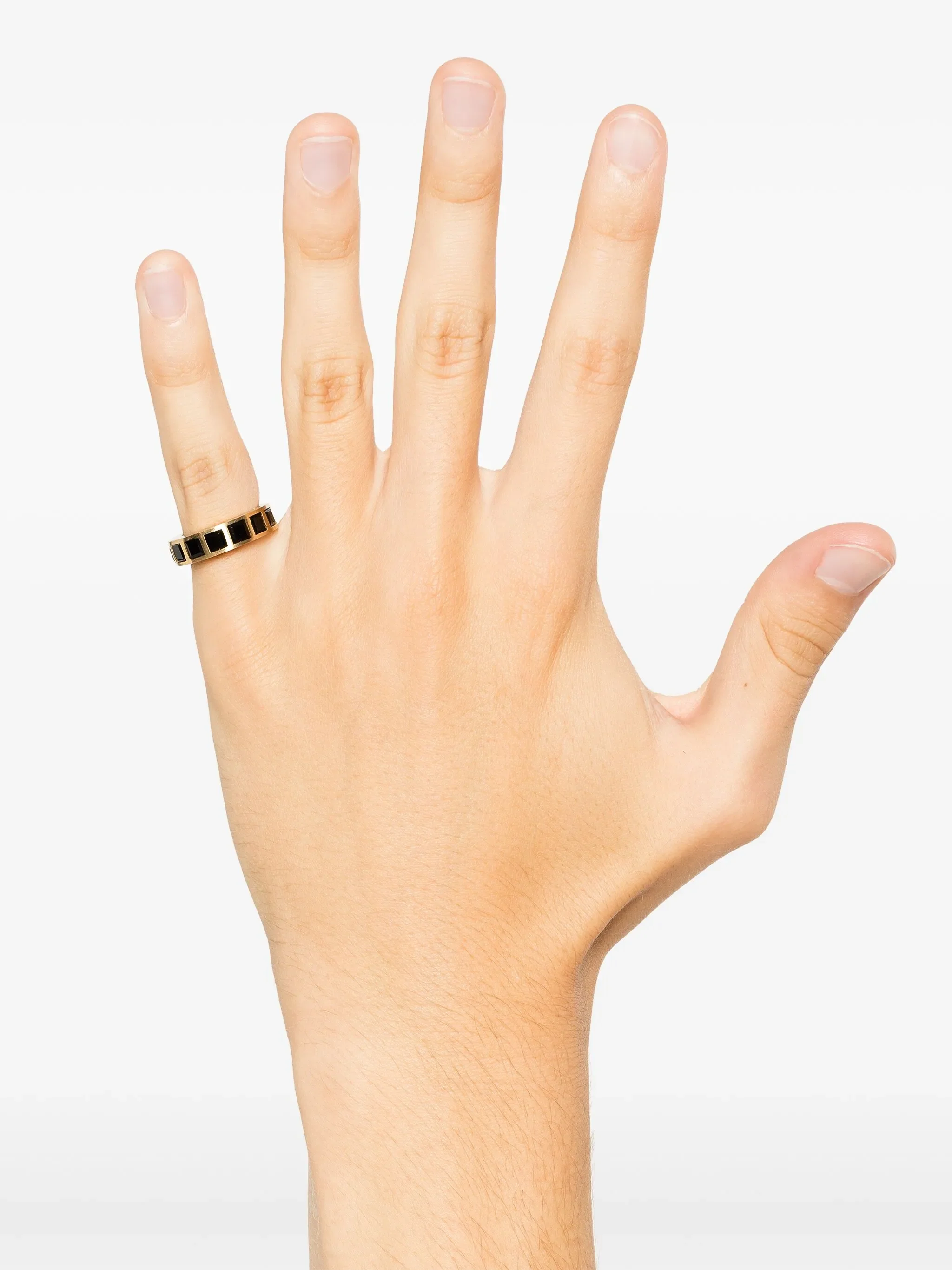9CT recycled gold Arch Square ring
