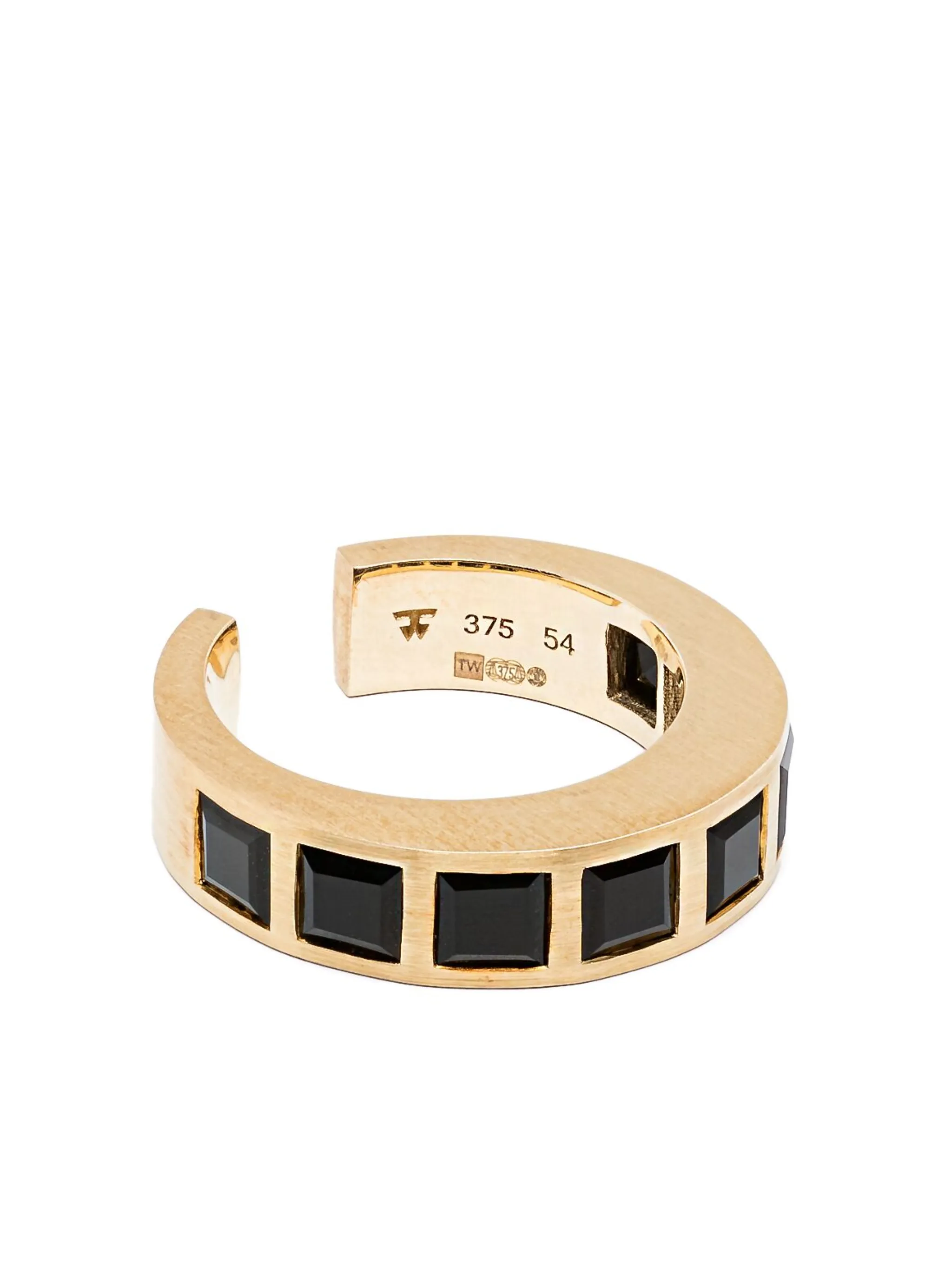 9CT recycled gold Arch Square ring