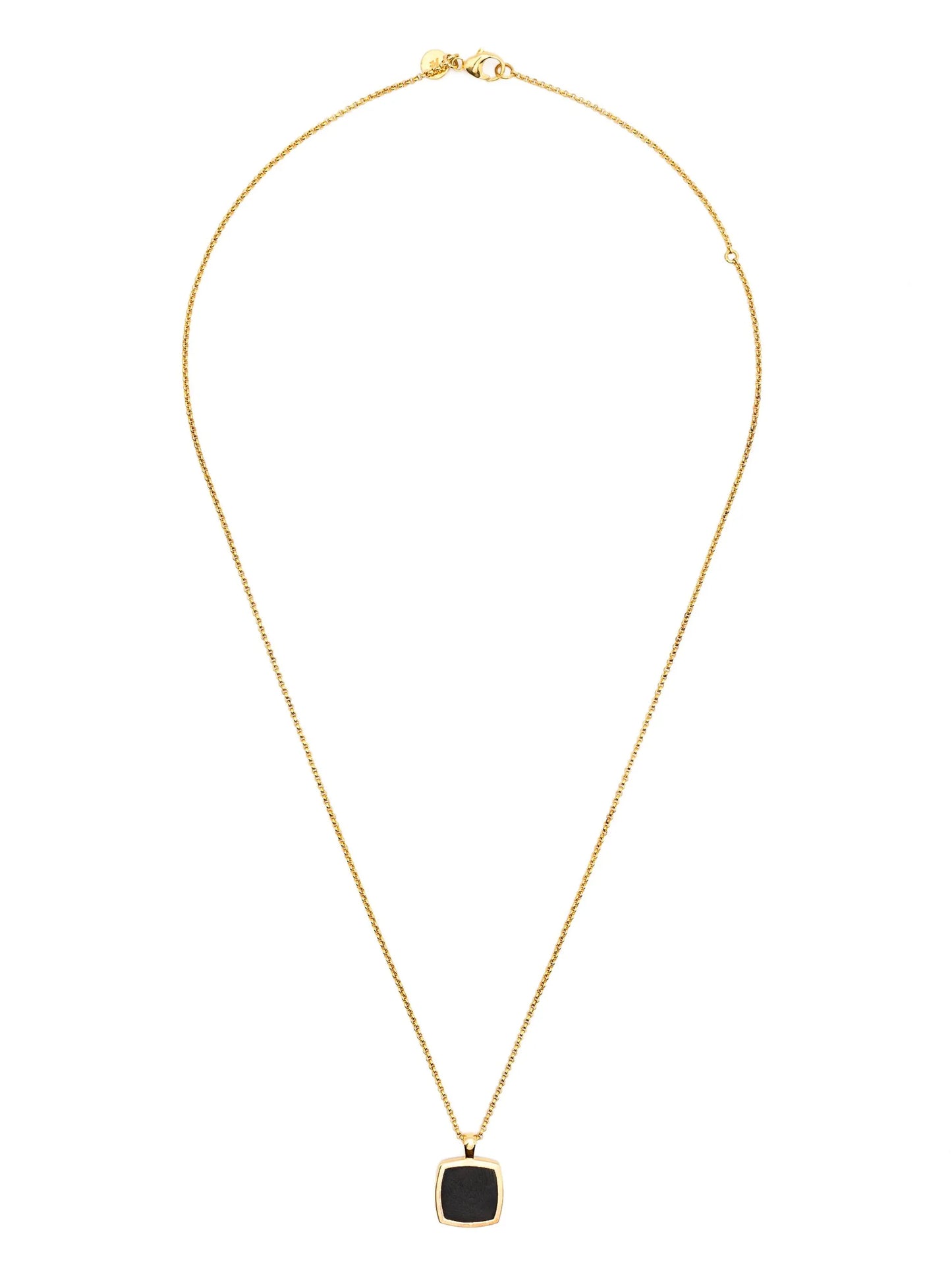 Cushion Pendant Onyx necklace