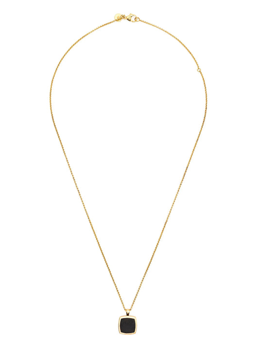 Cushion Pendant Onyx necklace