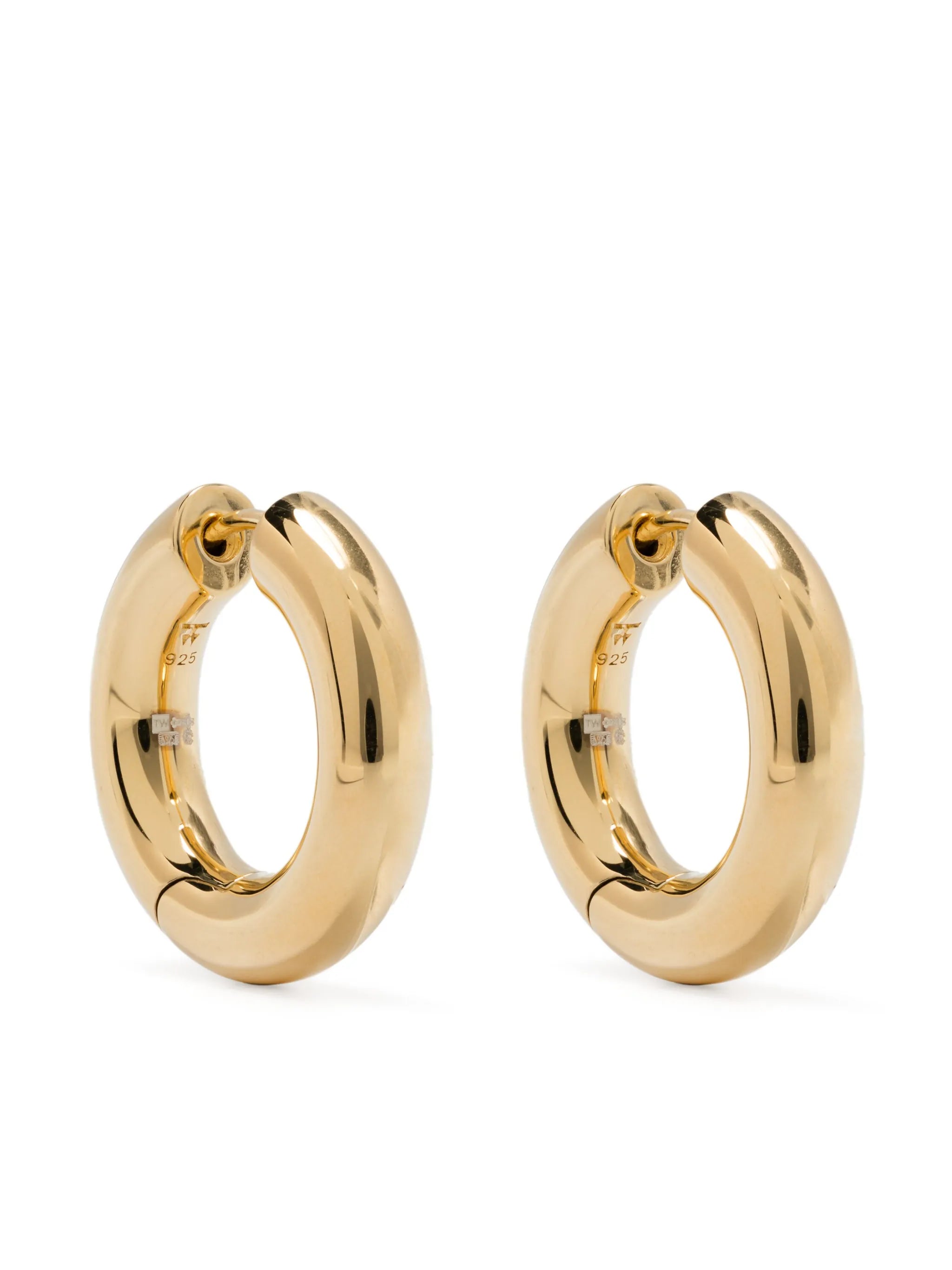 Chunky hoop earrings
