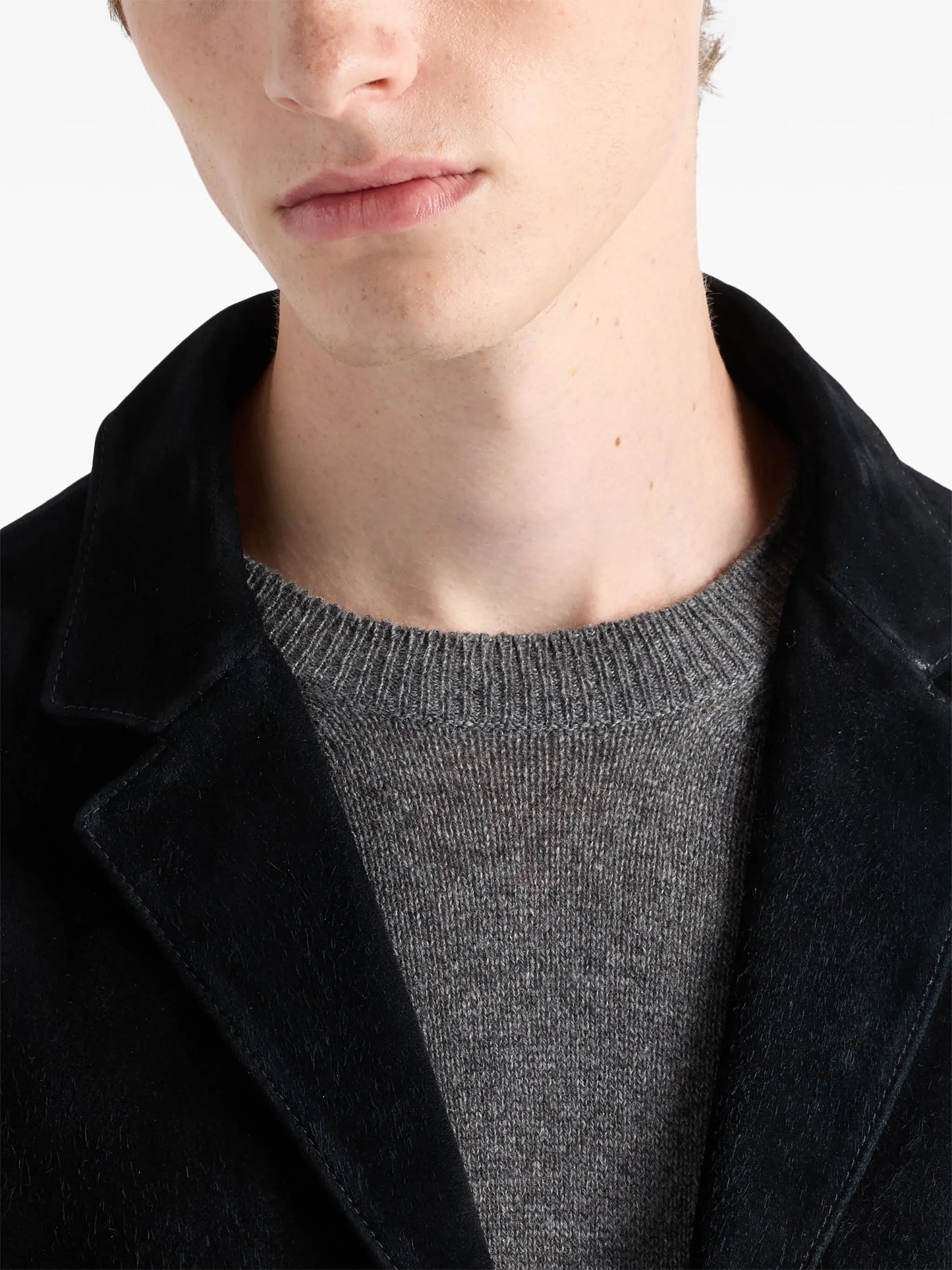 suede blazer
