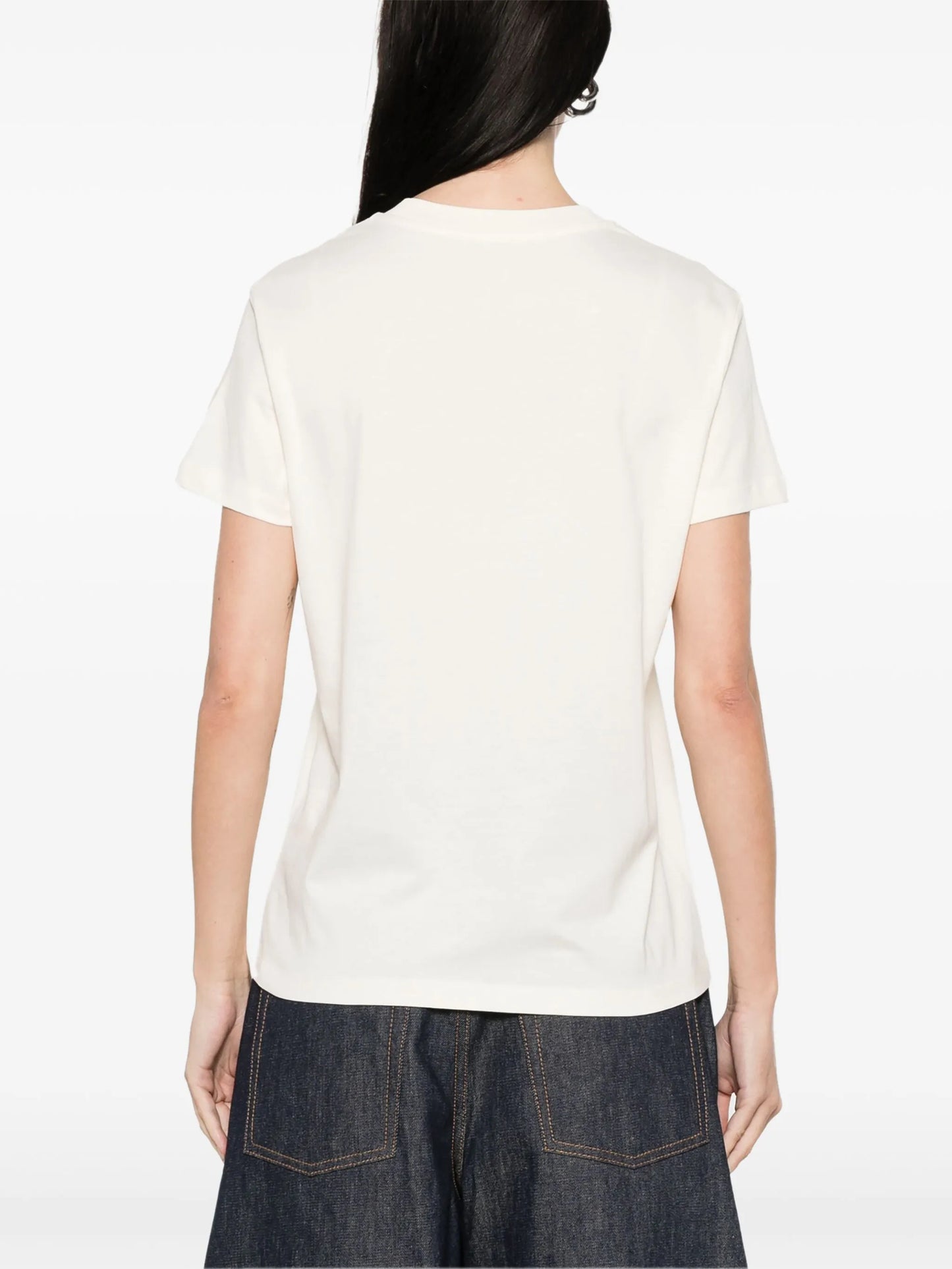logo-embroidered T-shirt