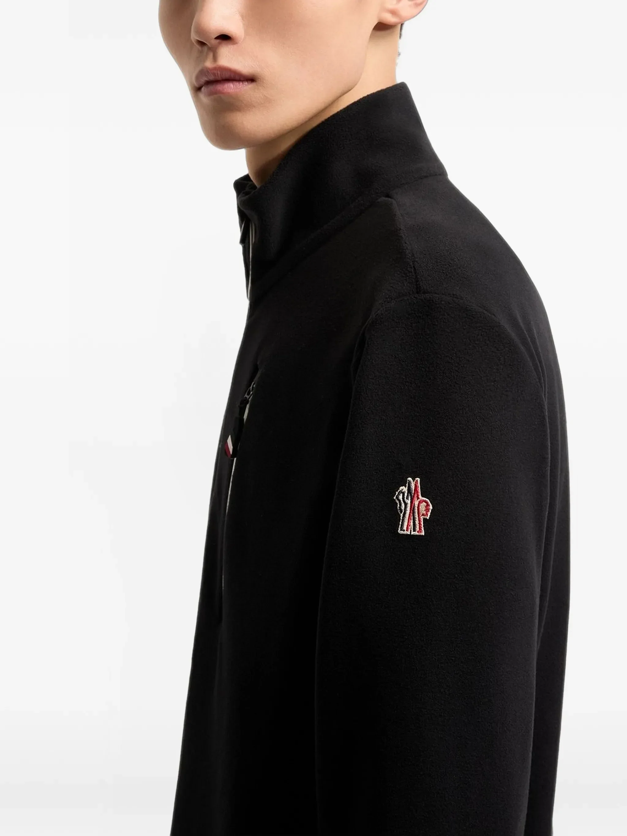 half-zip fleece sweatshirt