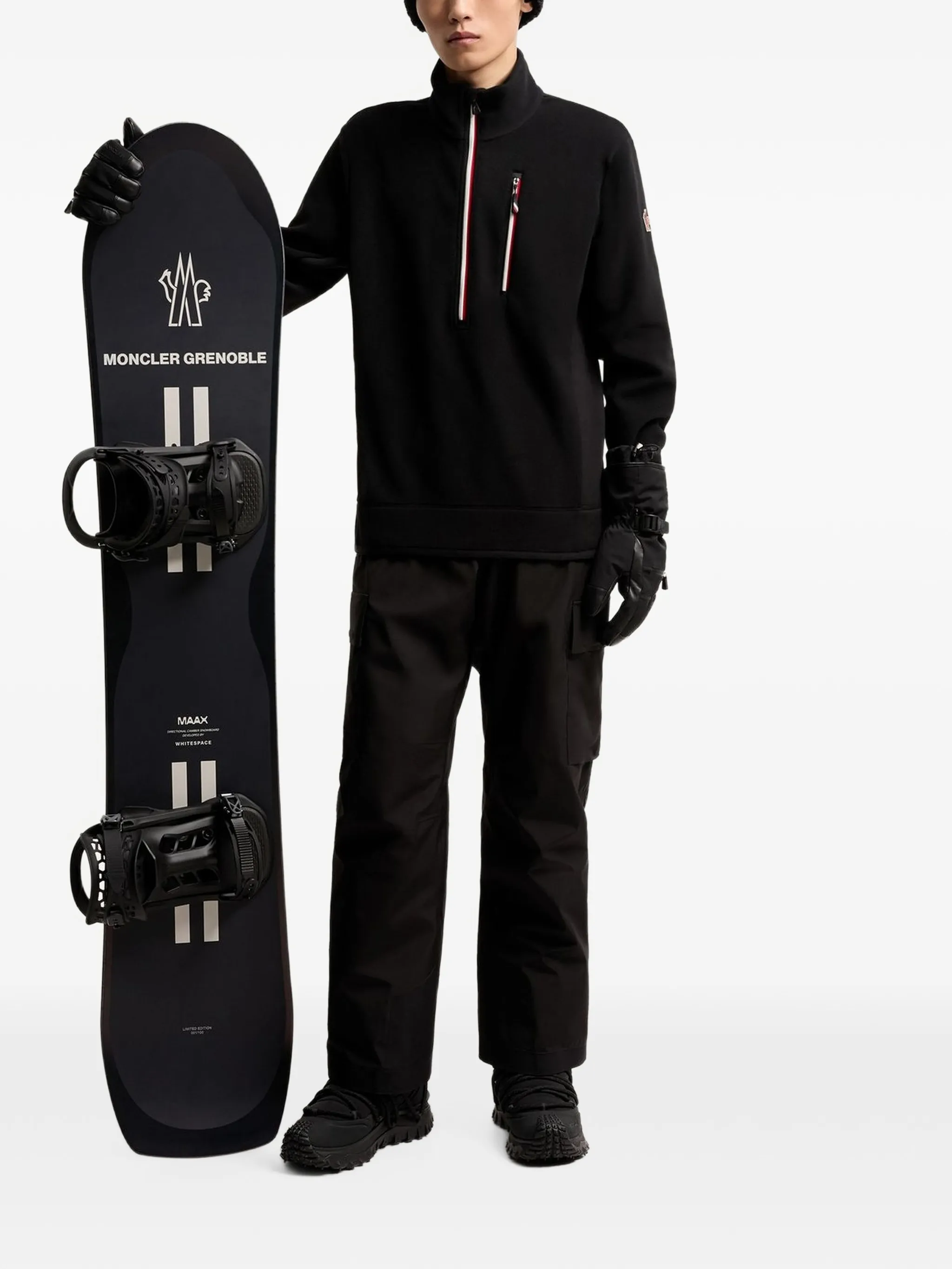 half-zip fleece sweatshirt