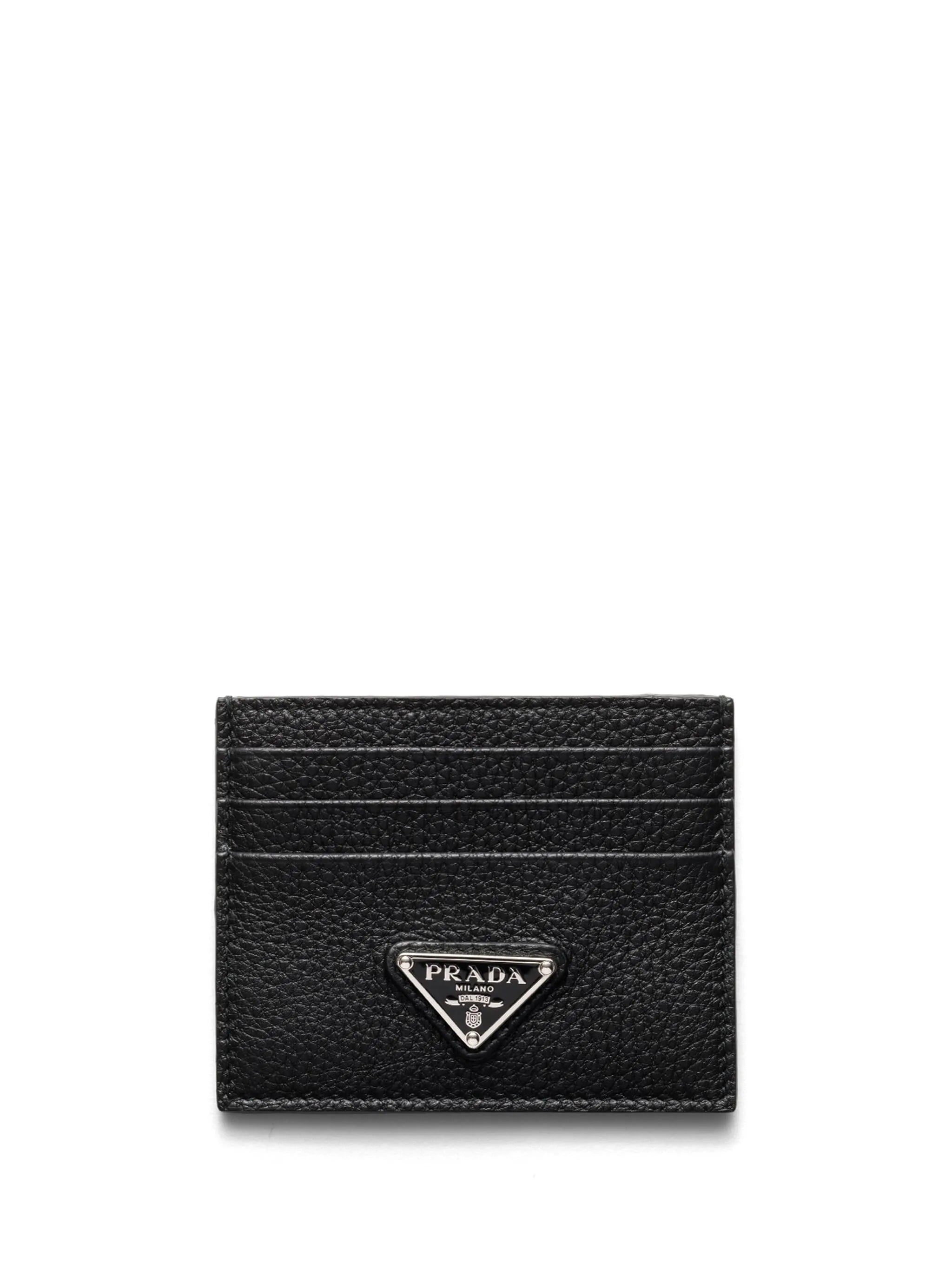 enamel triangle-logo card holder
