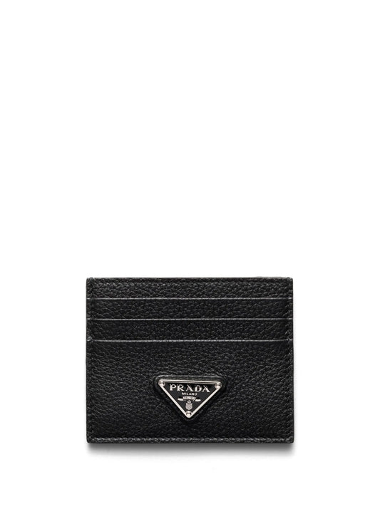 enamel triangle-logo card holder